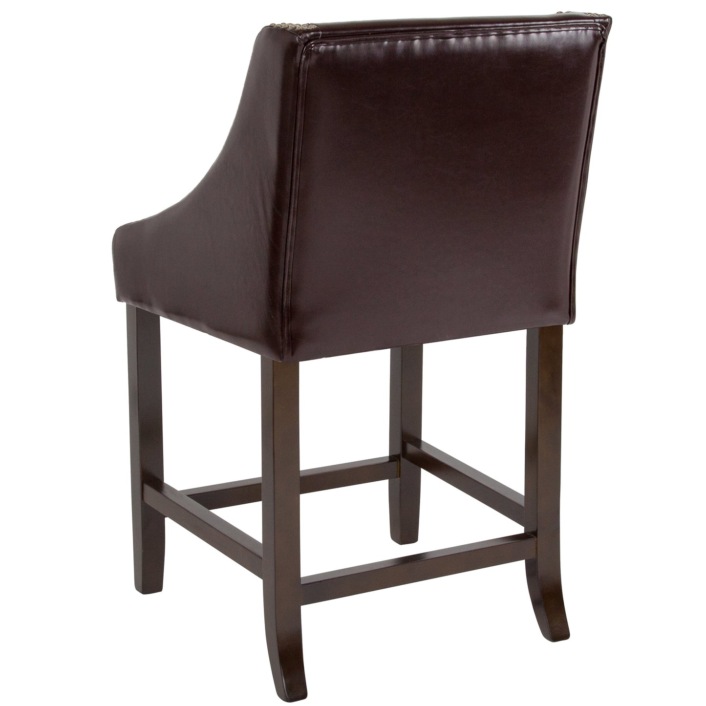 24" Brown LeatherSoft Stool 2-CH-182020-24-BN-GG