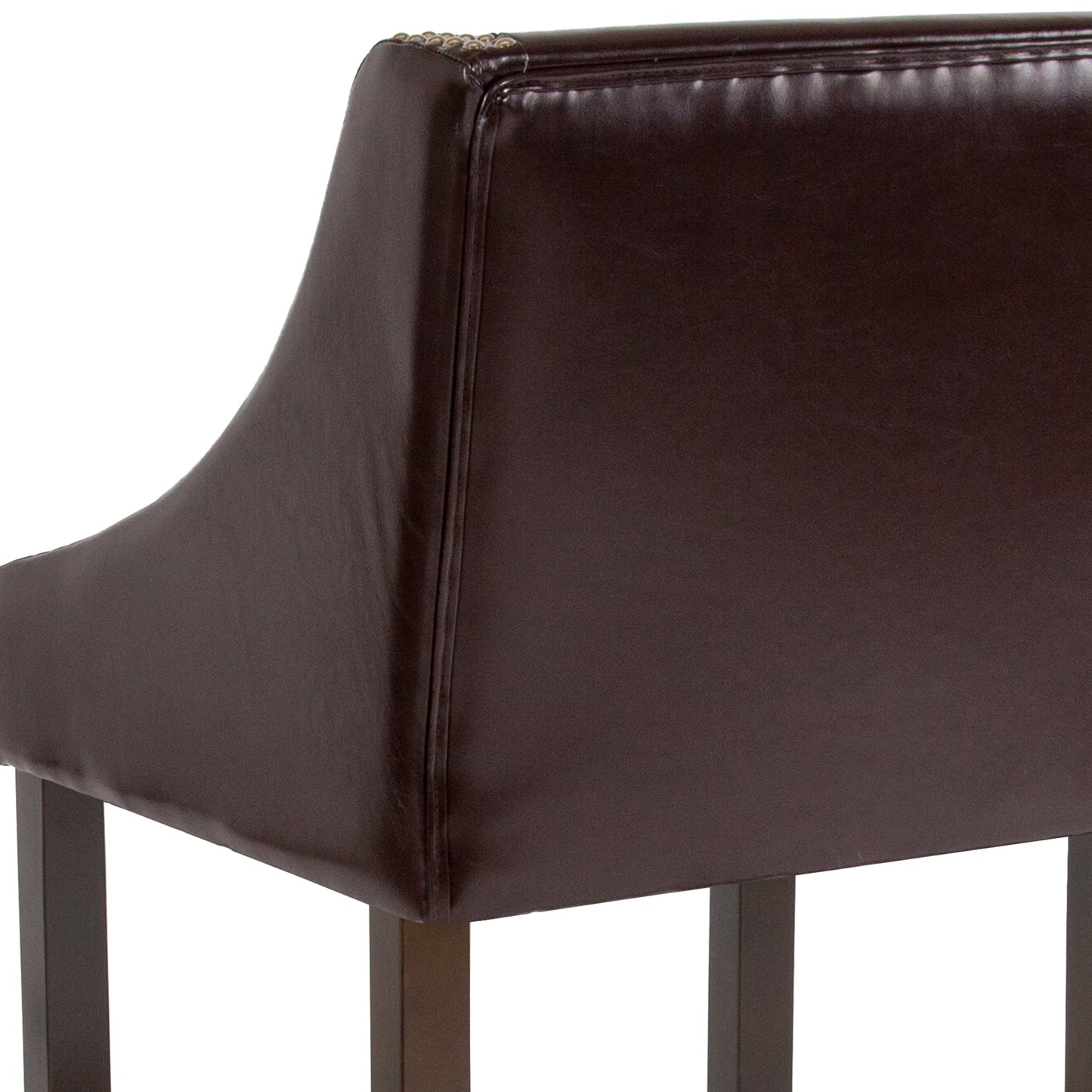 24" Brown LeatherSoft Stool 2-CH-182020-24-BN-GG