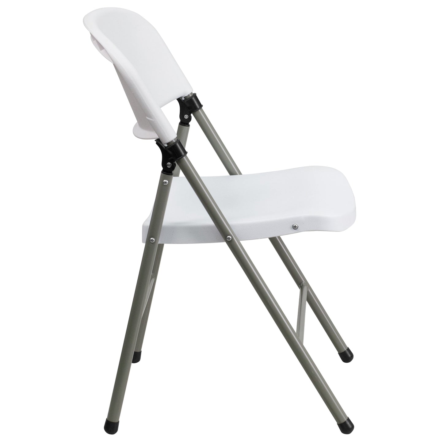 White Plastic Folding Chair 2-DAD-YCD-70-WH-GG