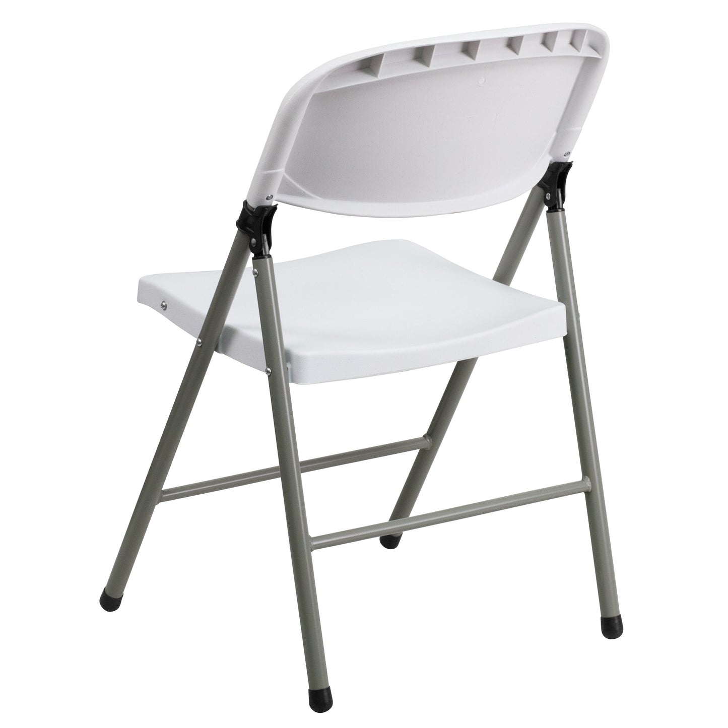 White Plastic Folding Chair 2-DAD-YCD-70-WH-GG