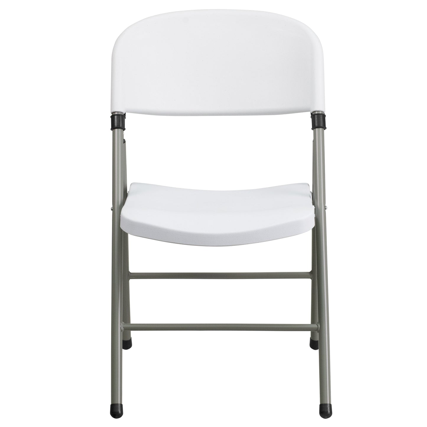 White Plastic Folding Chair 2-DAD-YCD-70-WH-GG