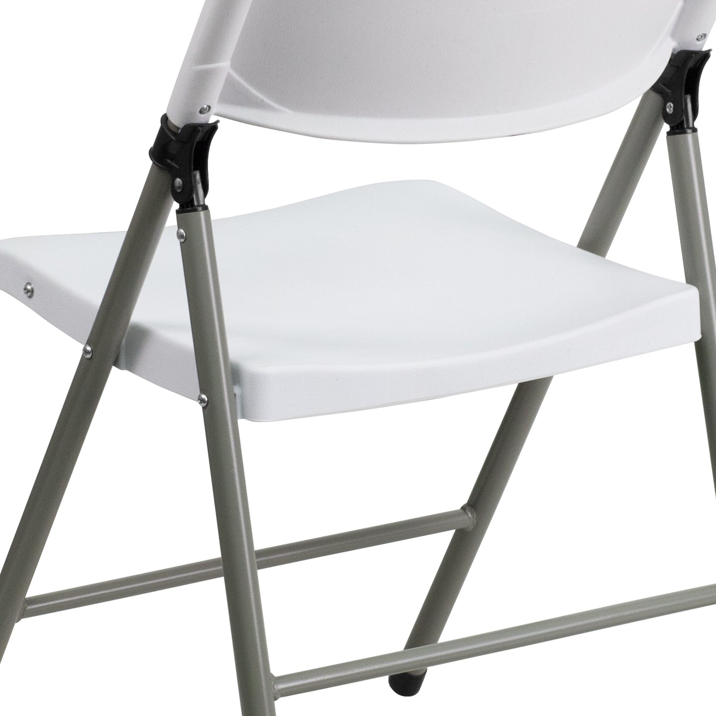 White Plastic Folding Chair 2-DAD-YCD-70-WH-GG