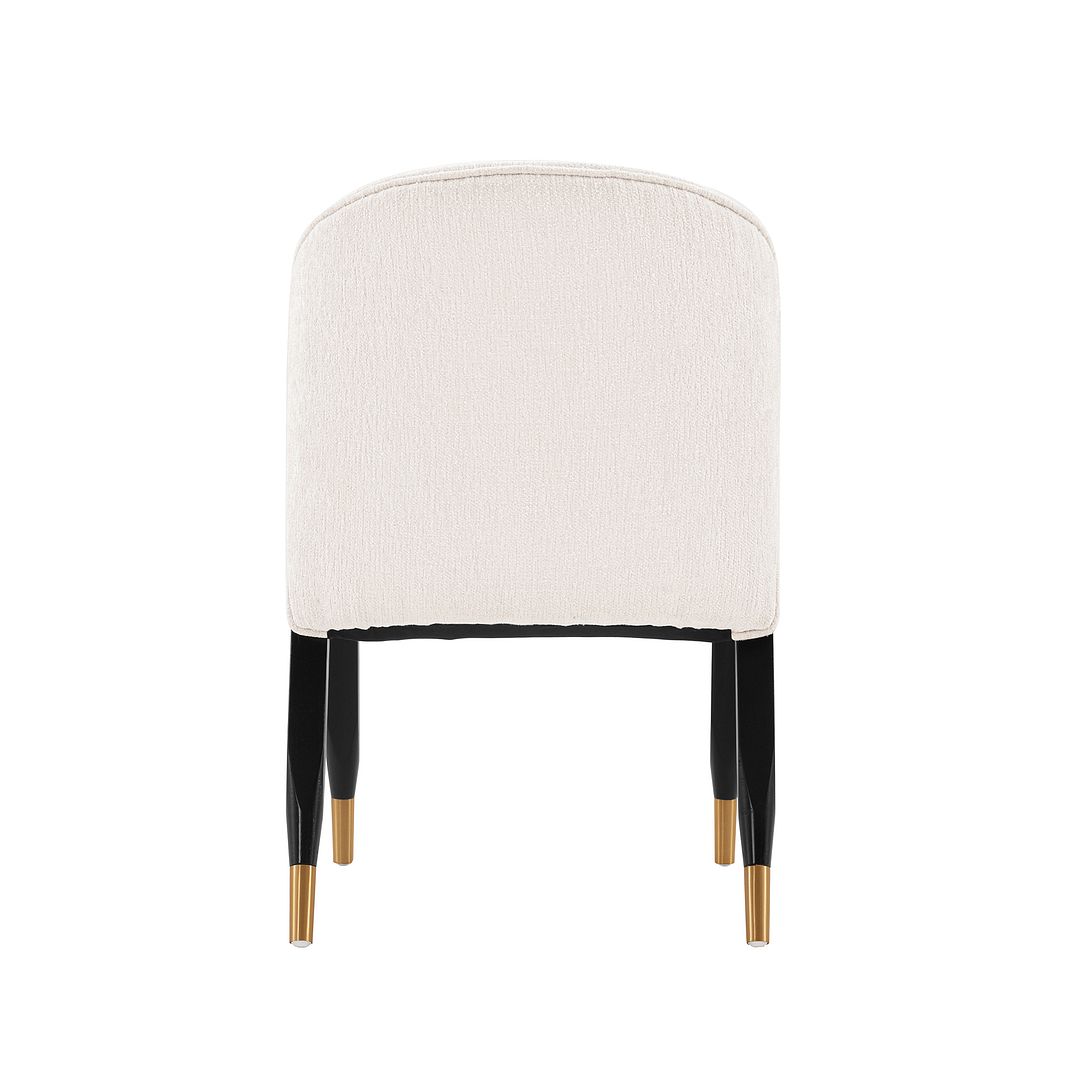 Manhattan Comfort Modern Ola Boucle Dining Chair in Cream- Set of 2