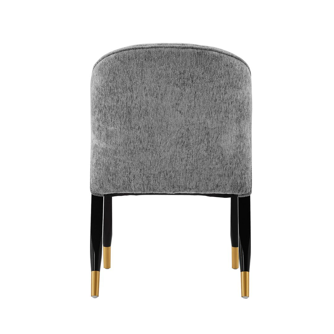 Manhattan Comfort Modern Ola Boucle Dining Chair in Grey- Set of 2