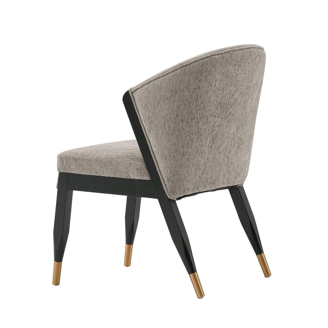 Manhattan Comfort Modern Ola Boucle Dining Chair in Stone- Set of 2