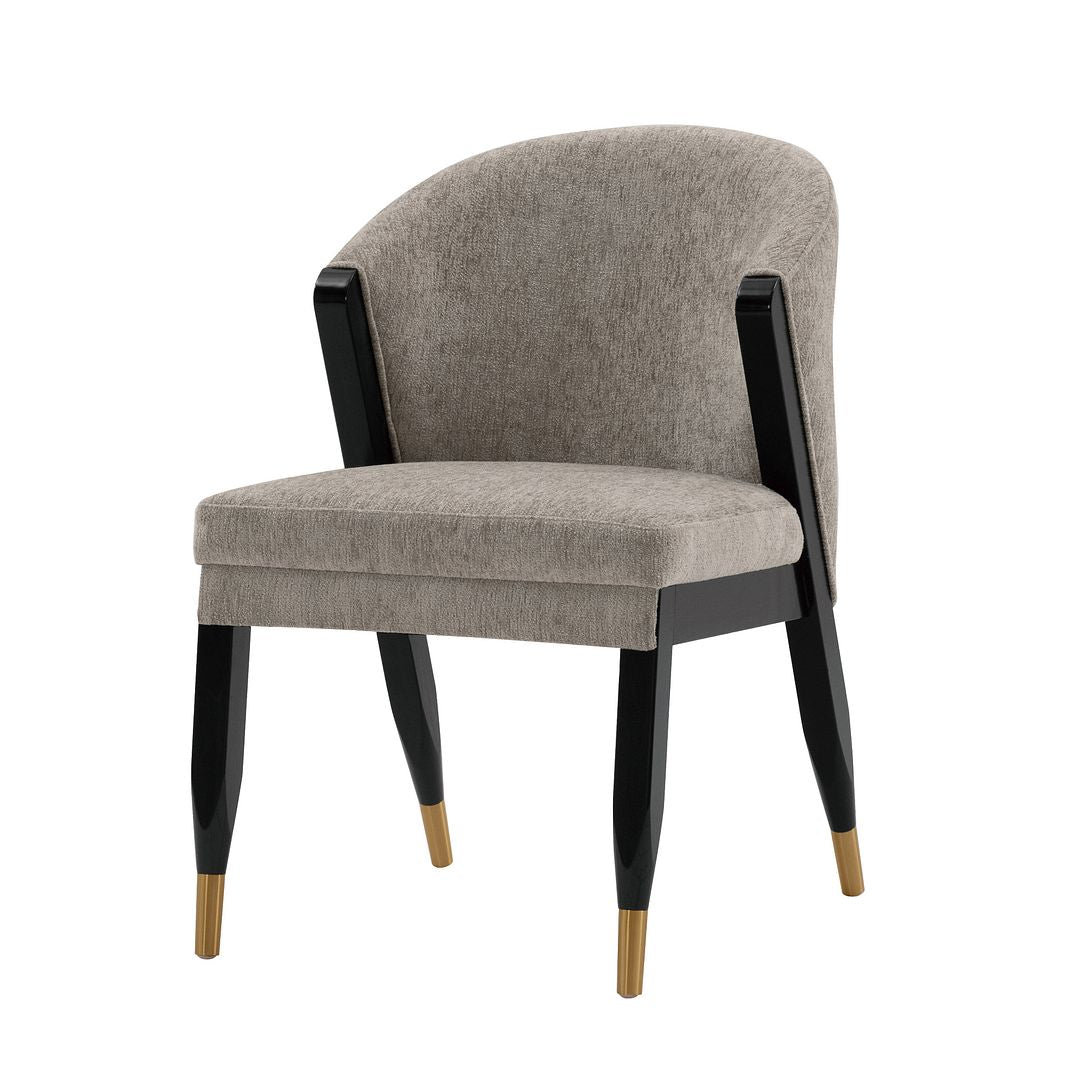 Manhattan Comfort Modern Ola Boucle Dining Chair in Stone- Set of 2