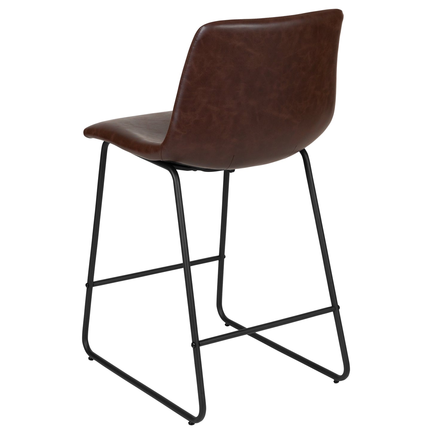 2PK 24" DK Brown Dining Stool 2-ET-ER18345-24-DB-GG