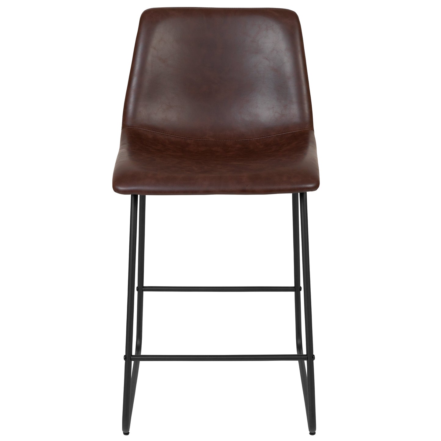 2PK 24" DK Brown Dining Stool 2-ET-ER18345-24-DB-GG