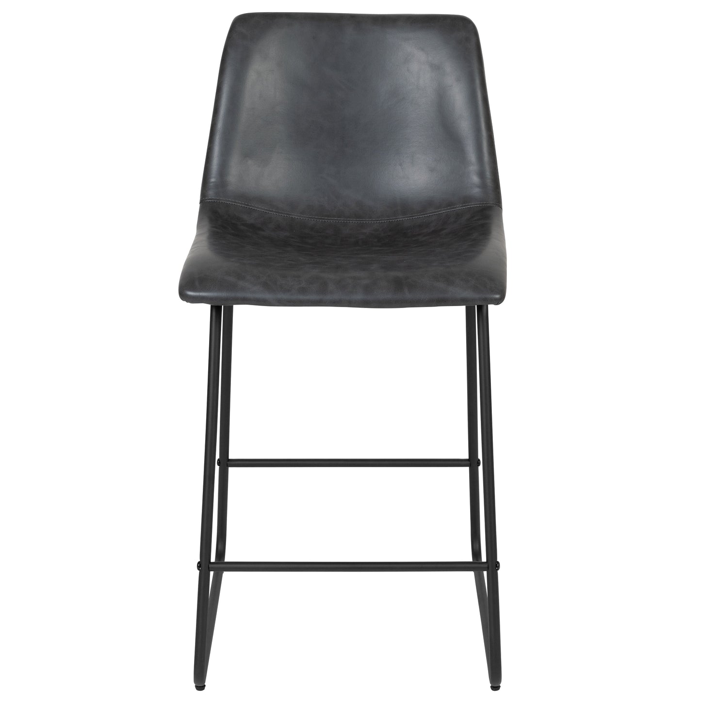 2PK 24" Dark Gray Dining Stool 2-ET-ER18345-24-GY-GG