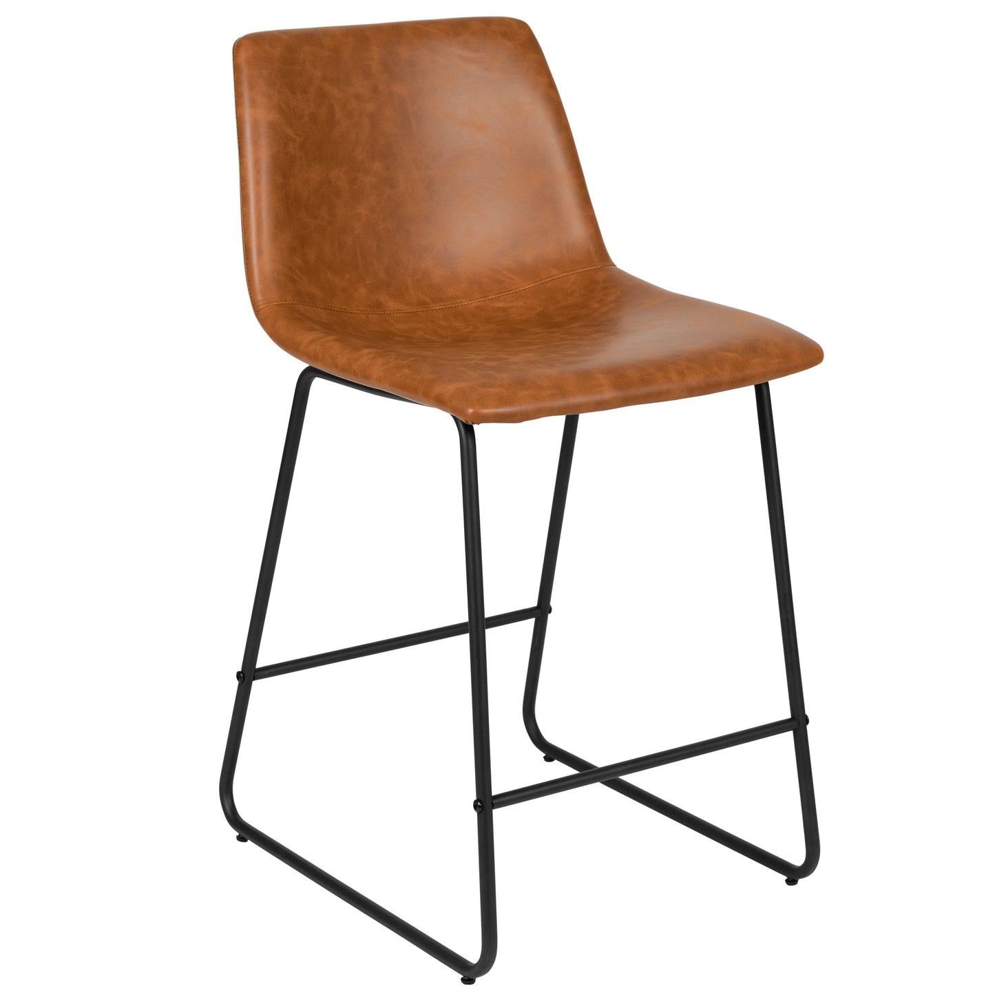 2PK 24" LT Brown Dining Stool 2-ET-ER18345-24-LB-GG