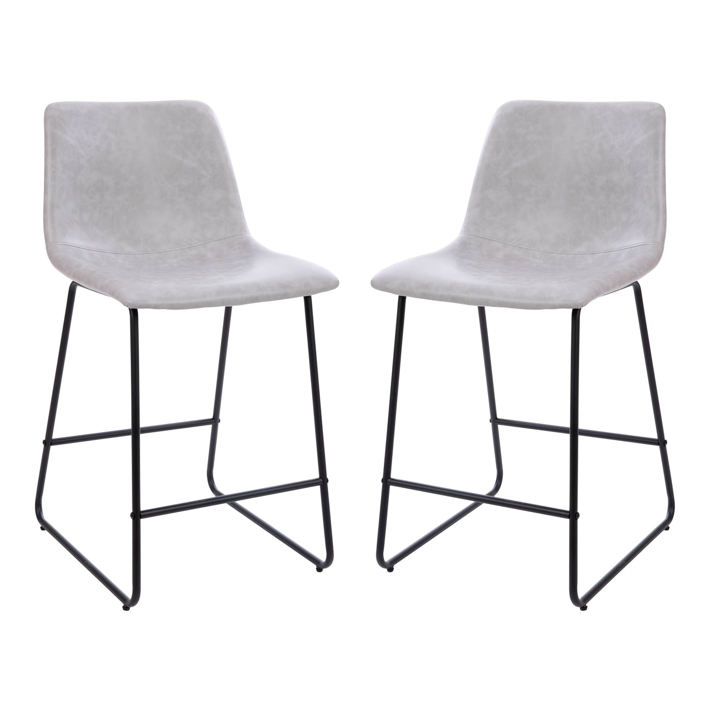 2PK 24" LT Gray Dining Stool 2-ET-ER18345-24-LG-GG