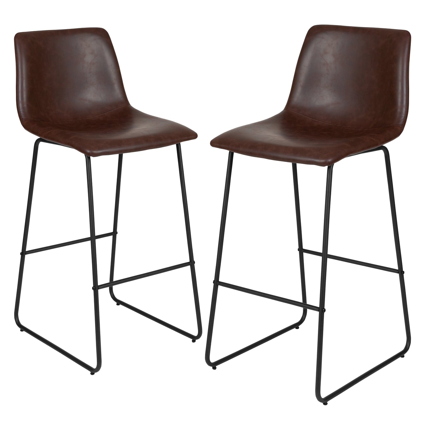 2PK 30" DK Brown Dining Stool 2-ET-ER18345-30-DB-GG