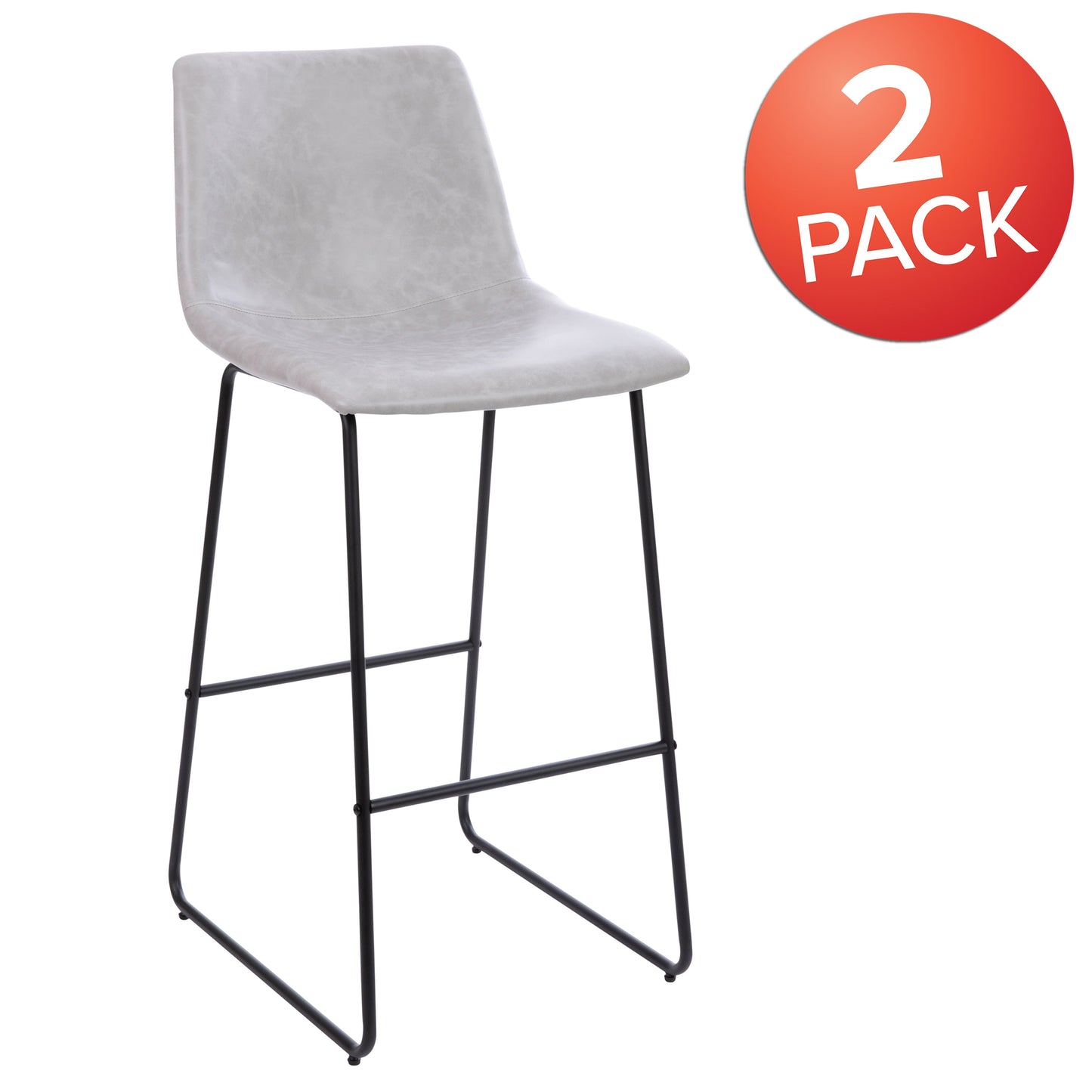 2PK 30" LT Gray Dining Stool 2-ET-ER18345-30-LG-GG