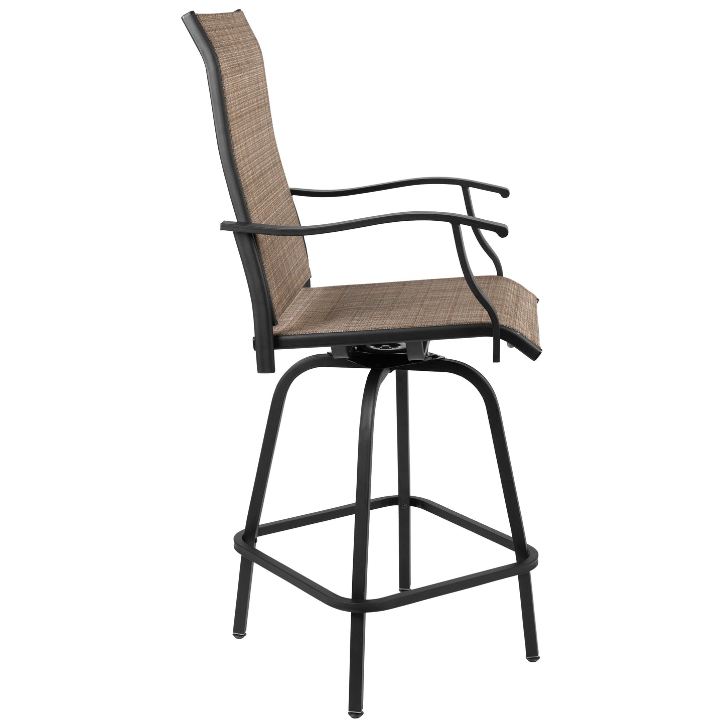 2PK Brown Swivel Patio Stool 2-ET-SWVLPTO-30-GG