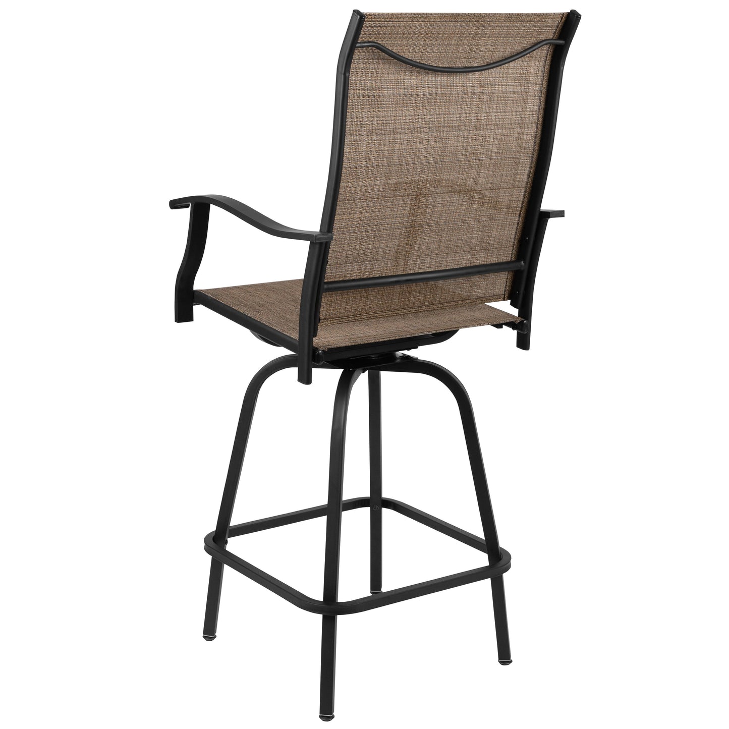 2PK Brown Swivel Patio Stool 2-ET-SWVLPTO-30-GG