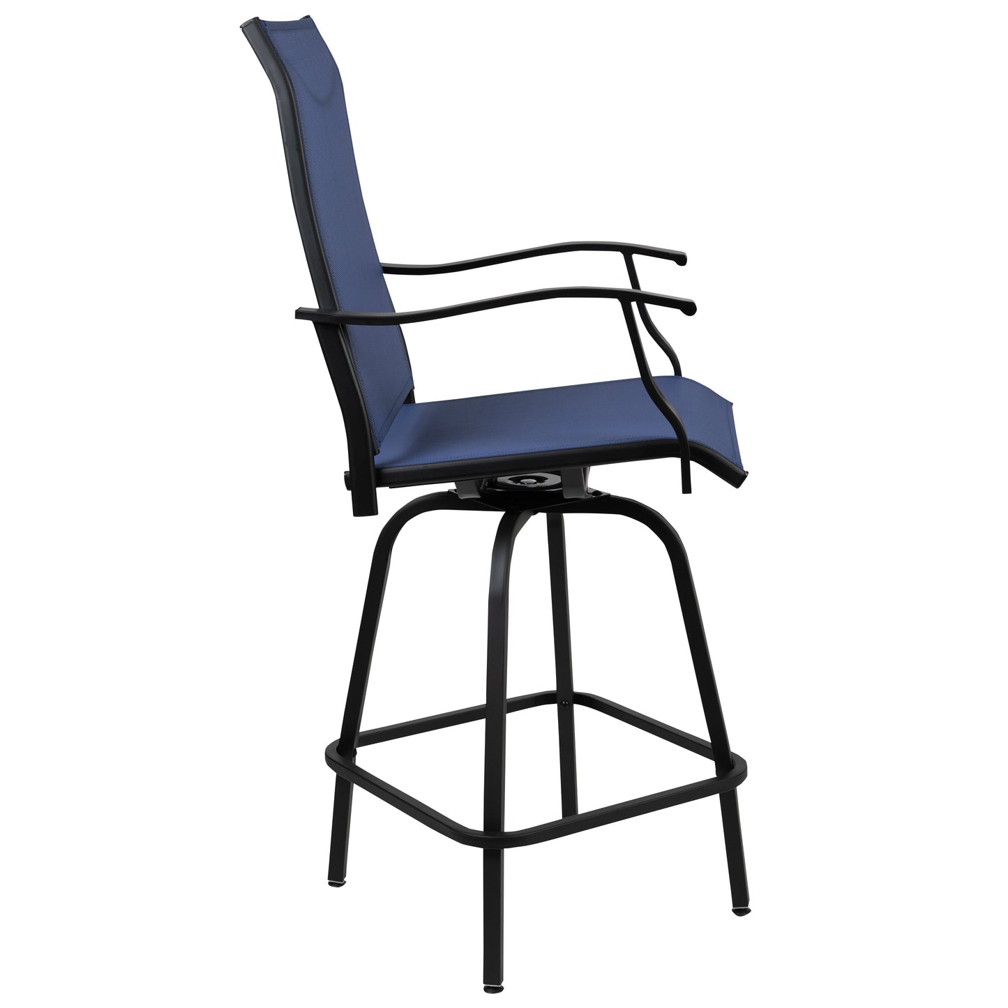 2PK Navy Swivel Patio Stool 2-ET-SWVLPTO-30-NV-GG