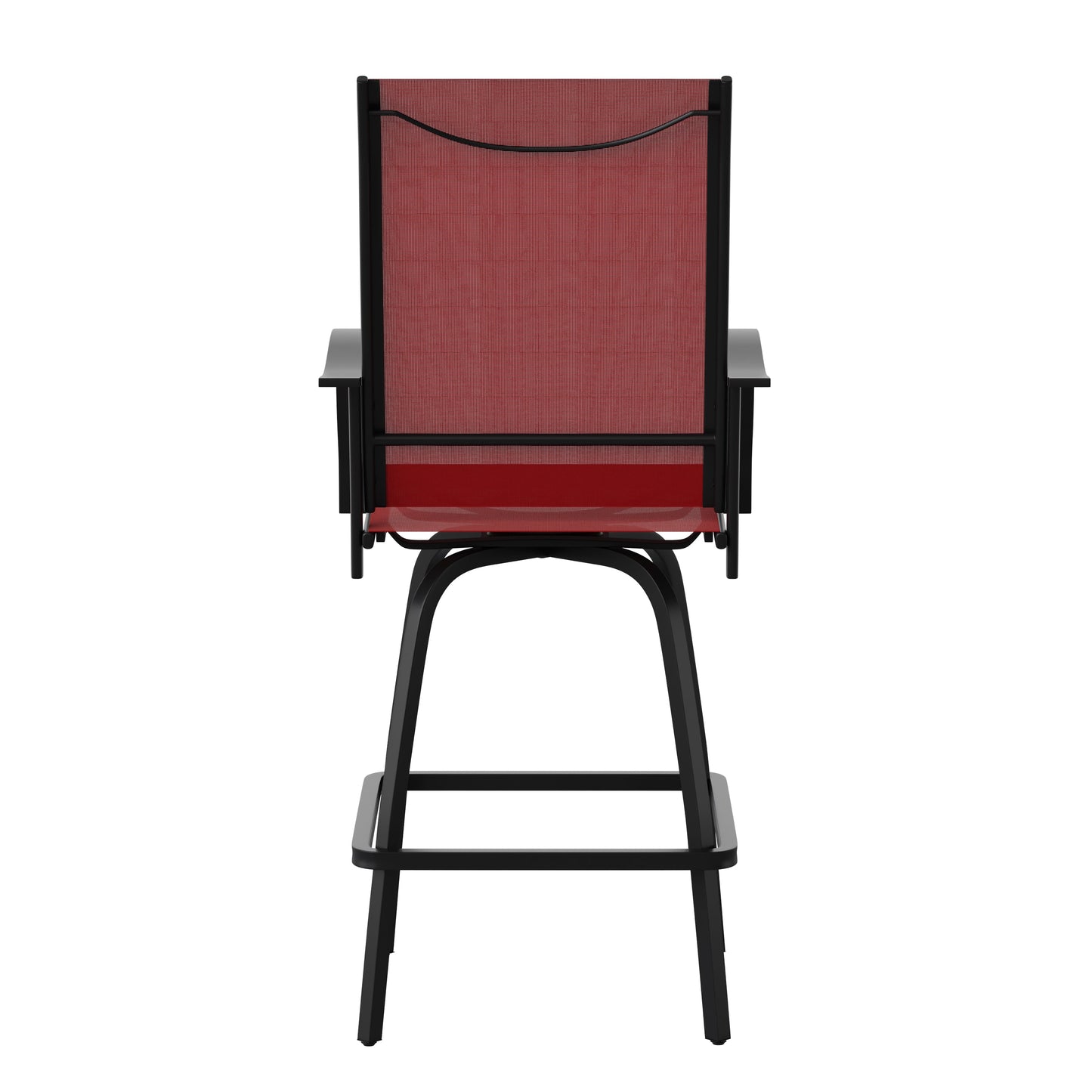 2PK Red Swivel Patio Stool 2-ET-SWVLPTO-30-RD-GG