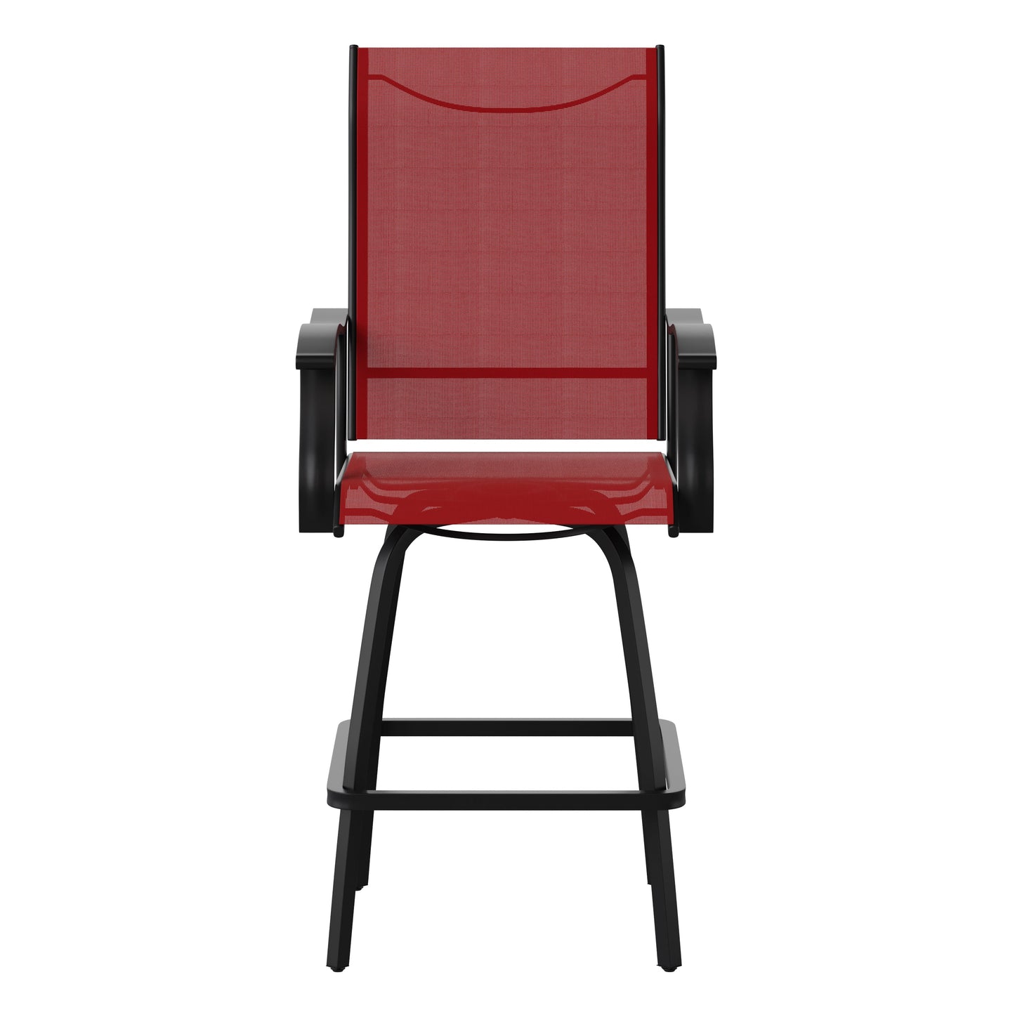 2PK Red Swivel Patio Stool 2-ET-SWVLPTO-30-RD-GG