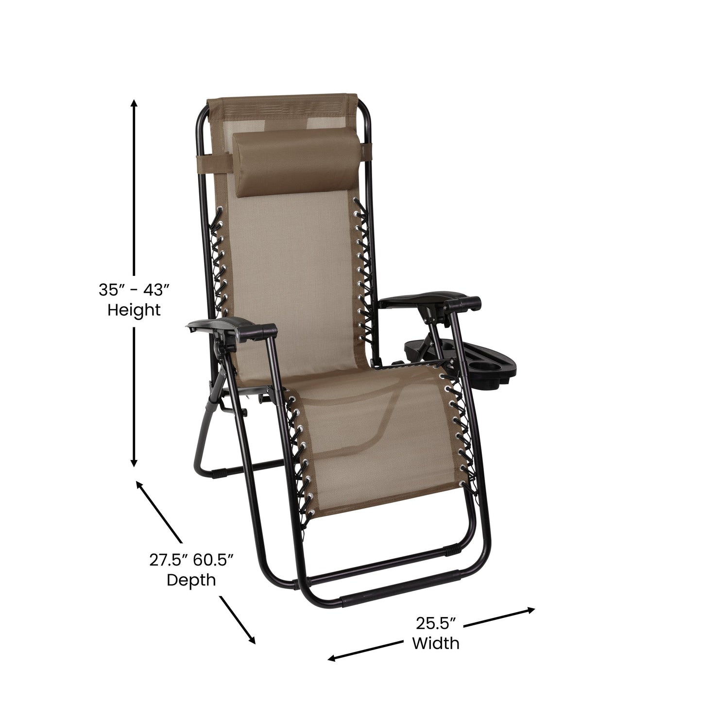 Zero Gravity Lounge Chair 2-GM-103122SS-B-GG