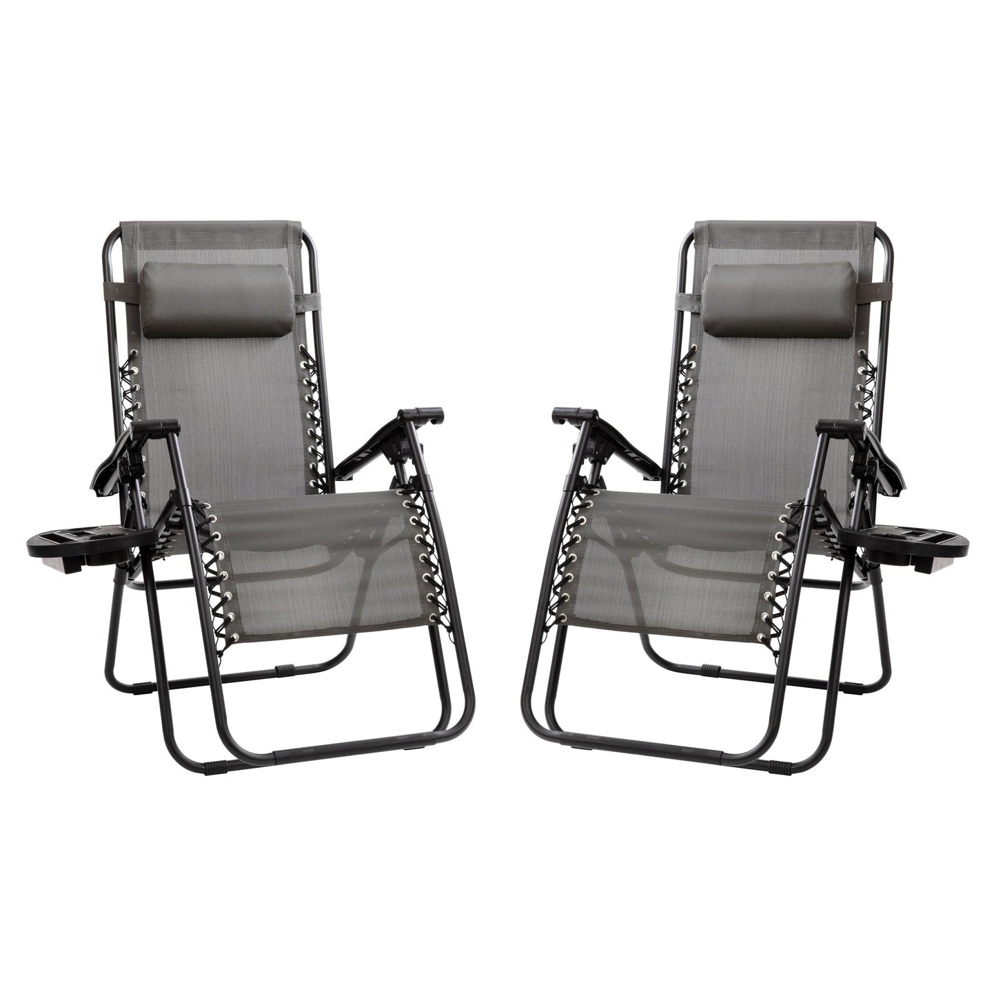 Gray Zero Gravity Lounge Chair 2-GM-103122SS-GR-GG