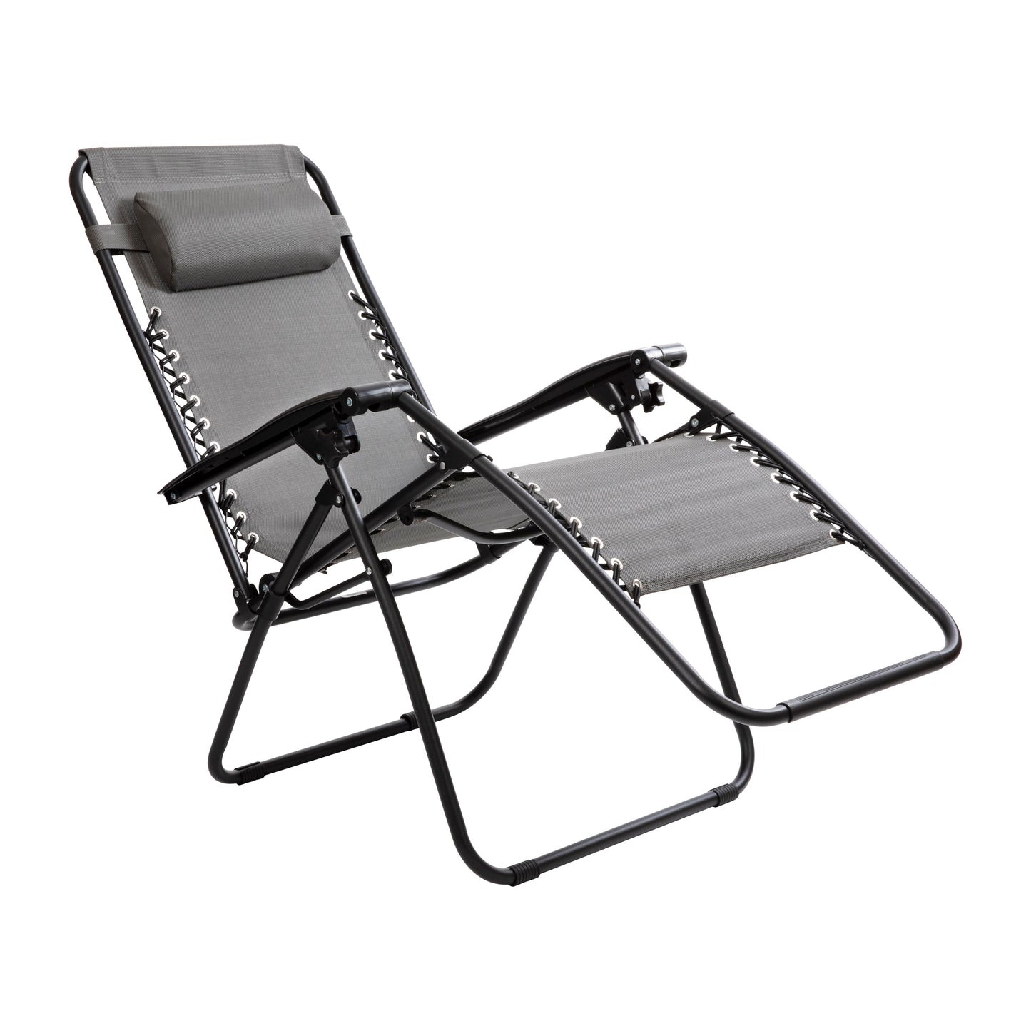 Gray Zero Gravity Lounge Chair 2-GM-103122SS-GR-GG