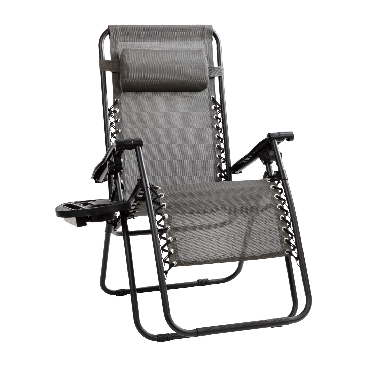 Gray Zero Gravity Lounge Chair 2-GM-103122SS-GR-GG