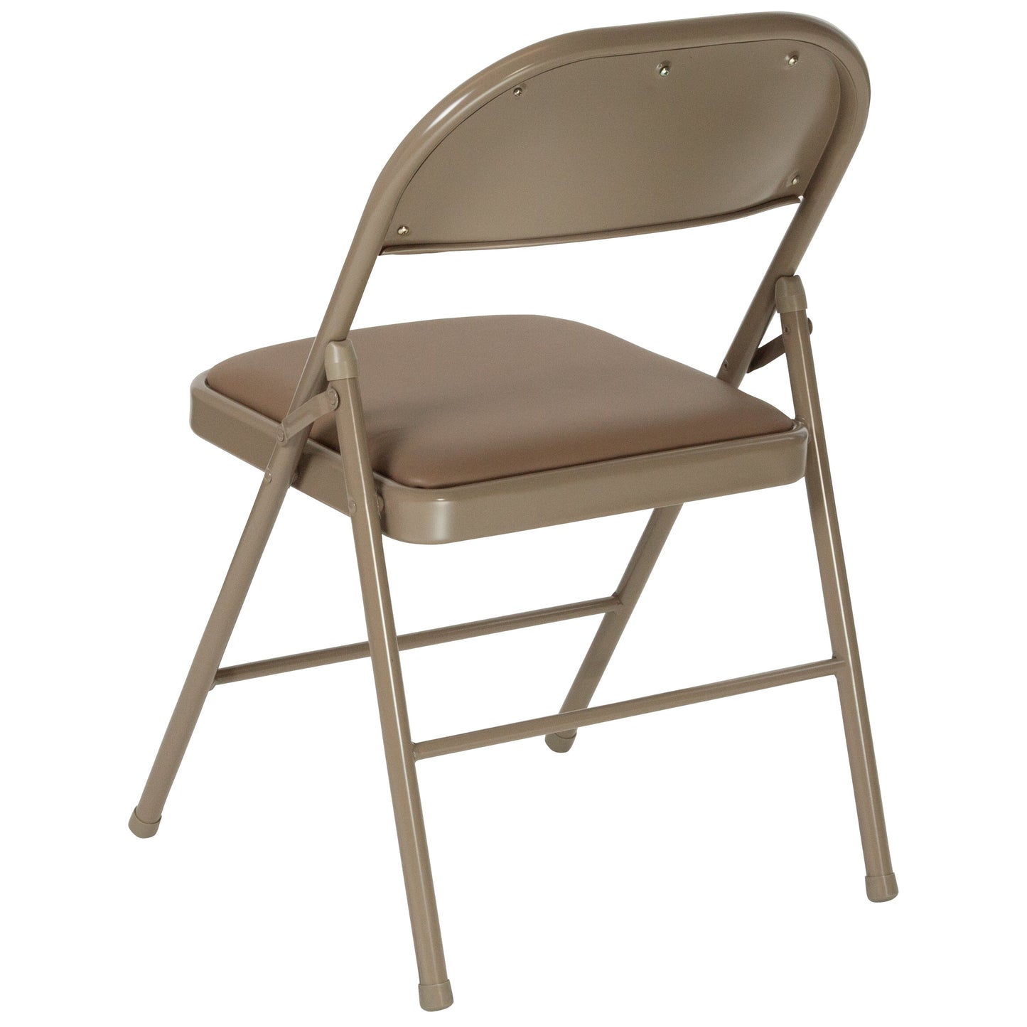 Beige Vinyl Folding Chair 2-HA-F003D-BGE-GG