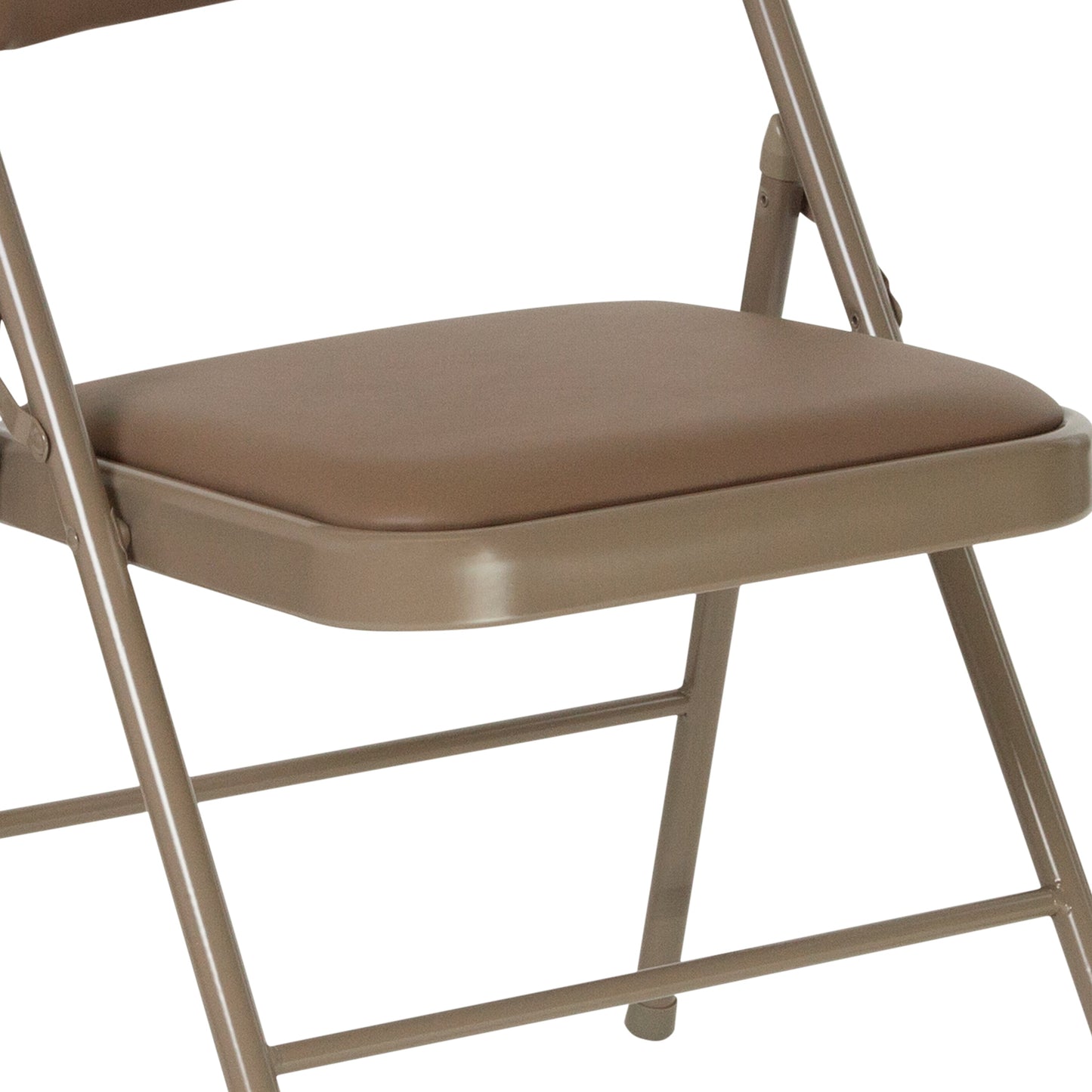 Beige Vinyl Folding Chair 2-HA-F003D-BGE-GG