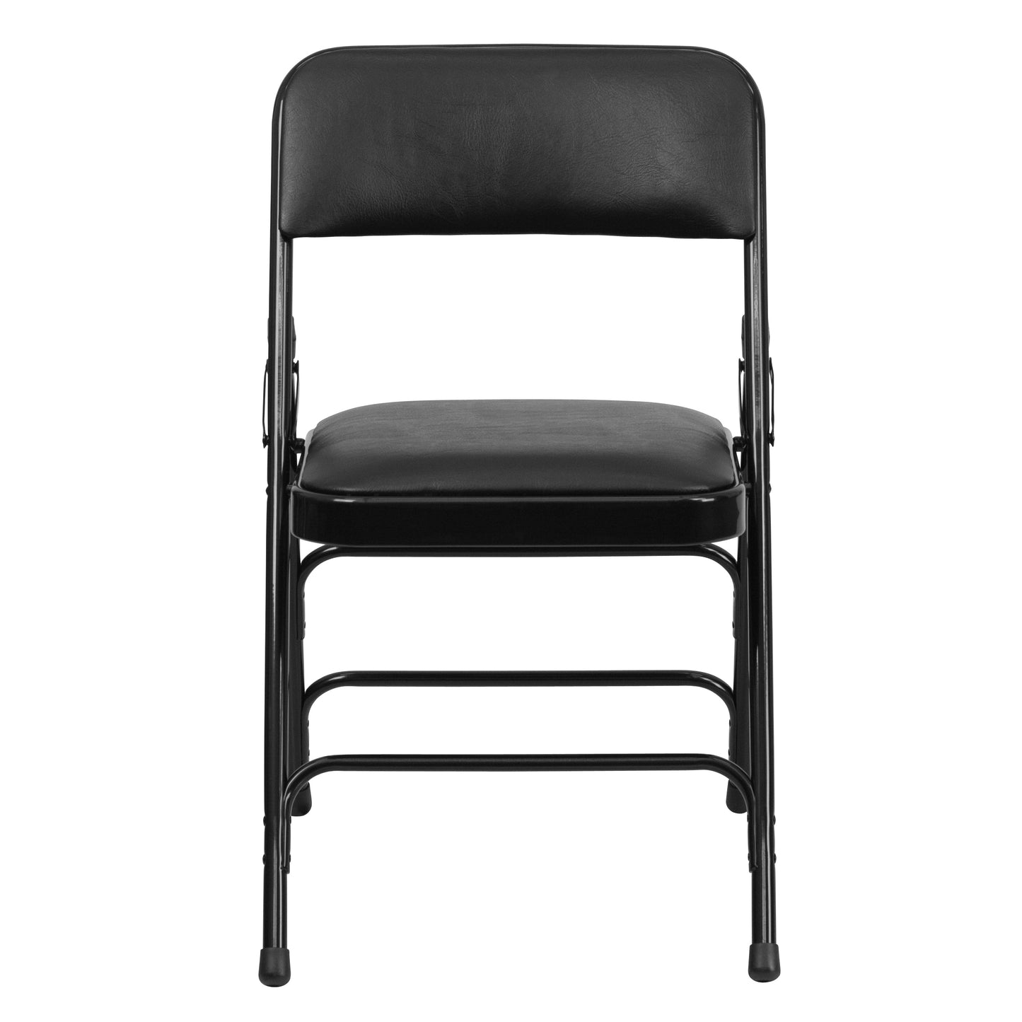 Black Vinyl Folding Chair 2-HA-MC309AV-BK-GG