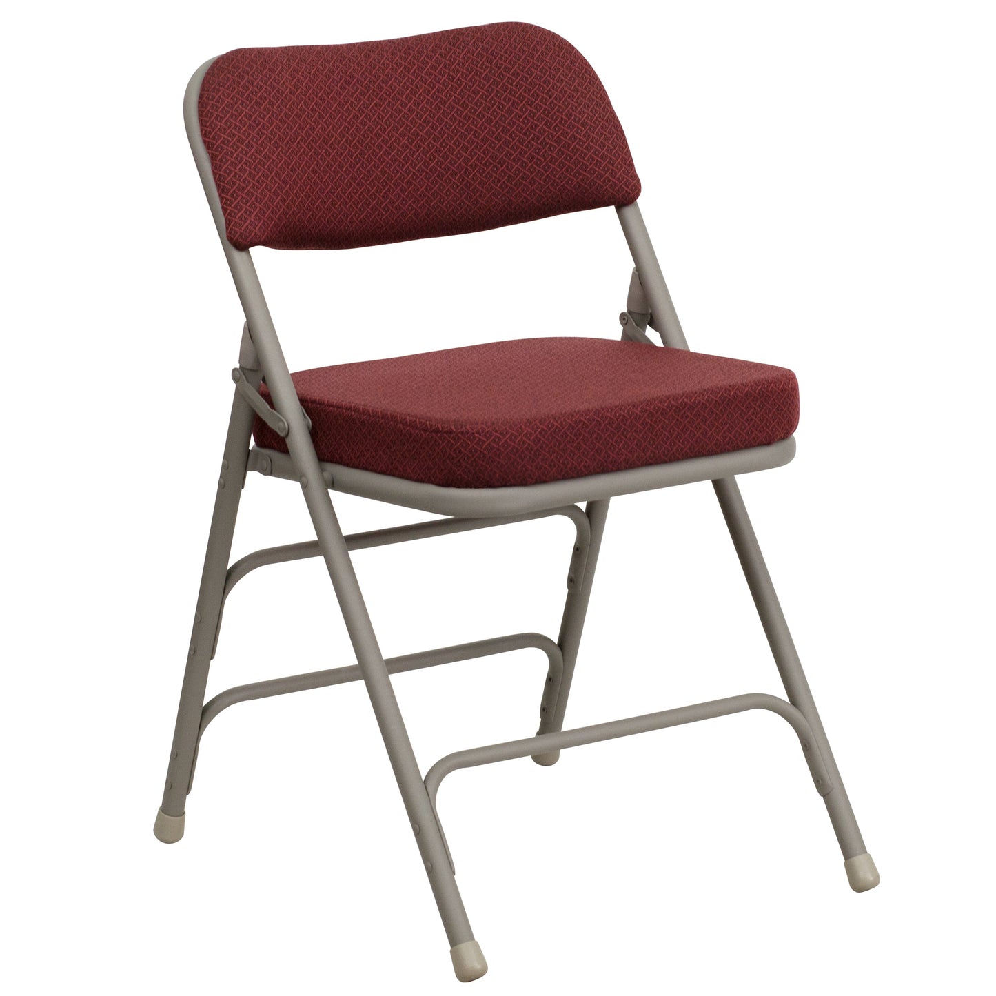 Burgundy Fabric Folding Chair 2-HA-MC320AF-BG-GG