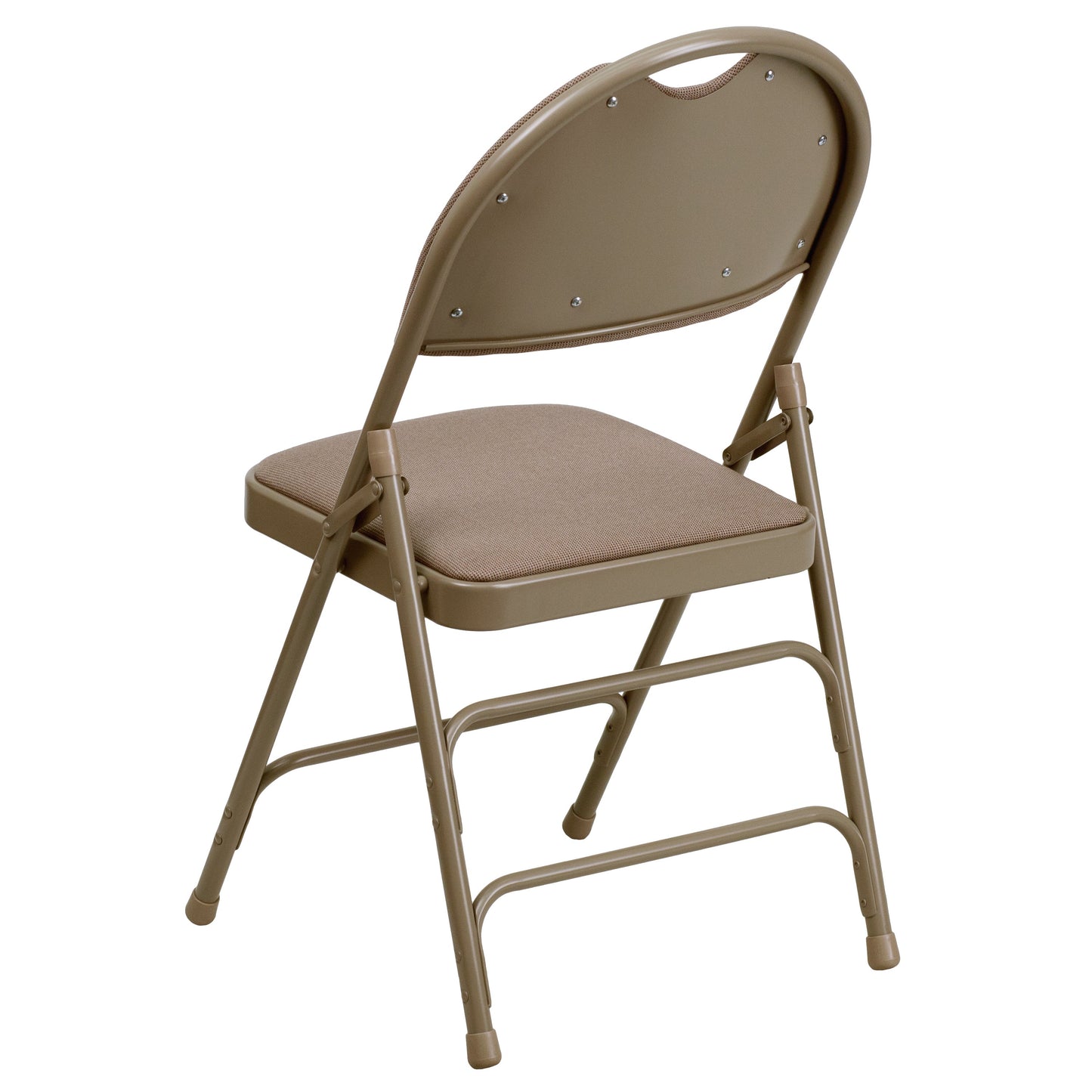 Beige Fabric Folding Chair 2-HA-MC705AF-3-BGE-GG