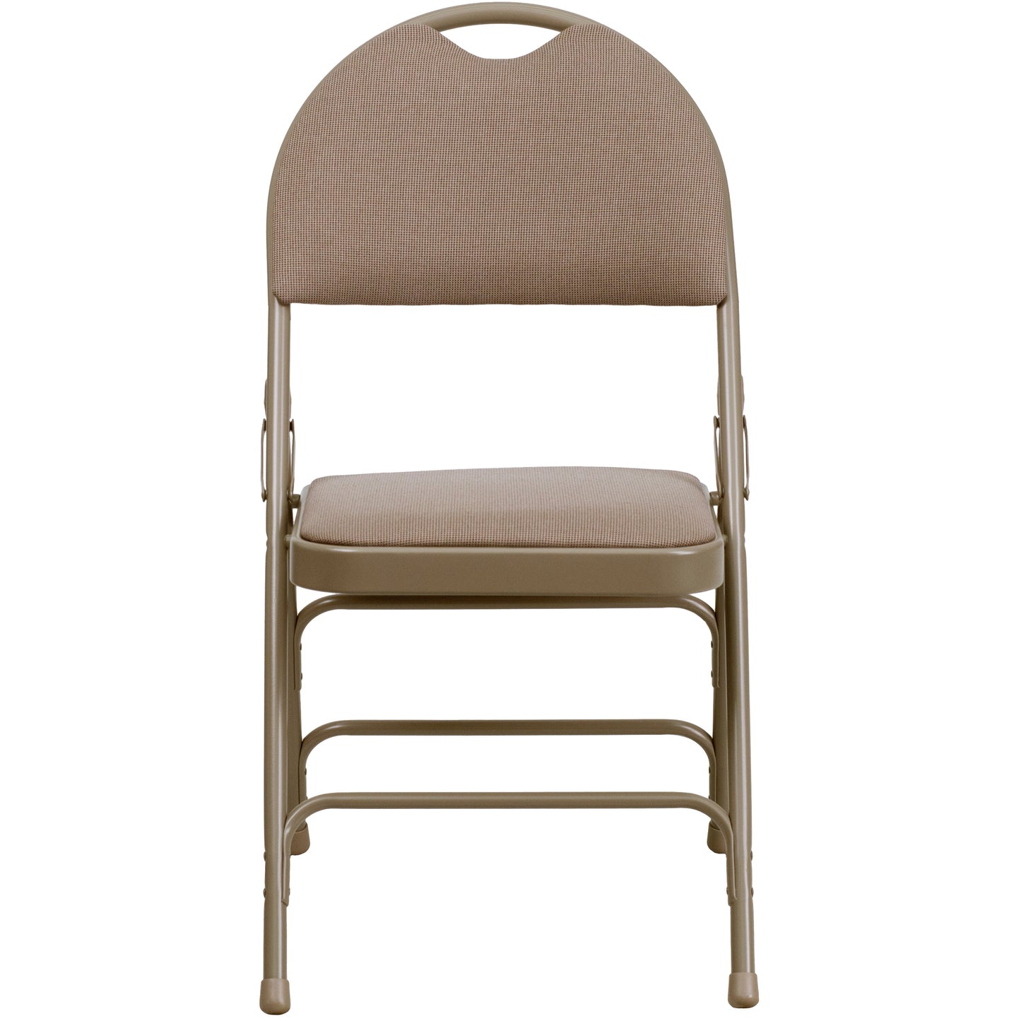 Beige Fabric Folding Chair 2-HA-MC705AF-3-BGE-GG