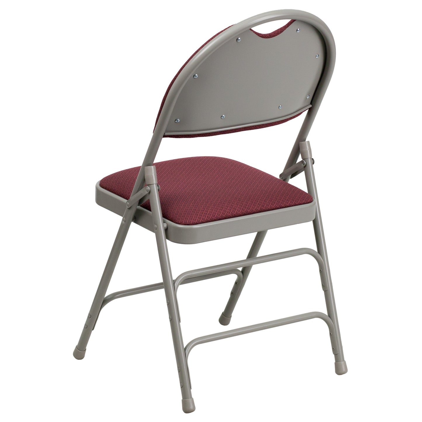 Burgundy Fabric Folding Chair 2-HA-MC705AF-3-BY-GG