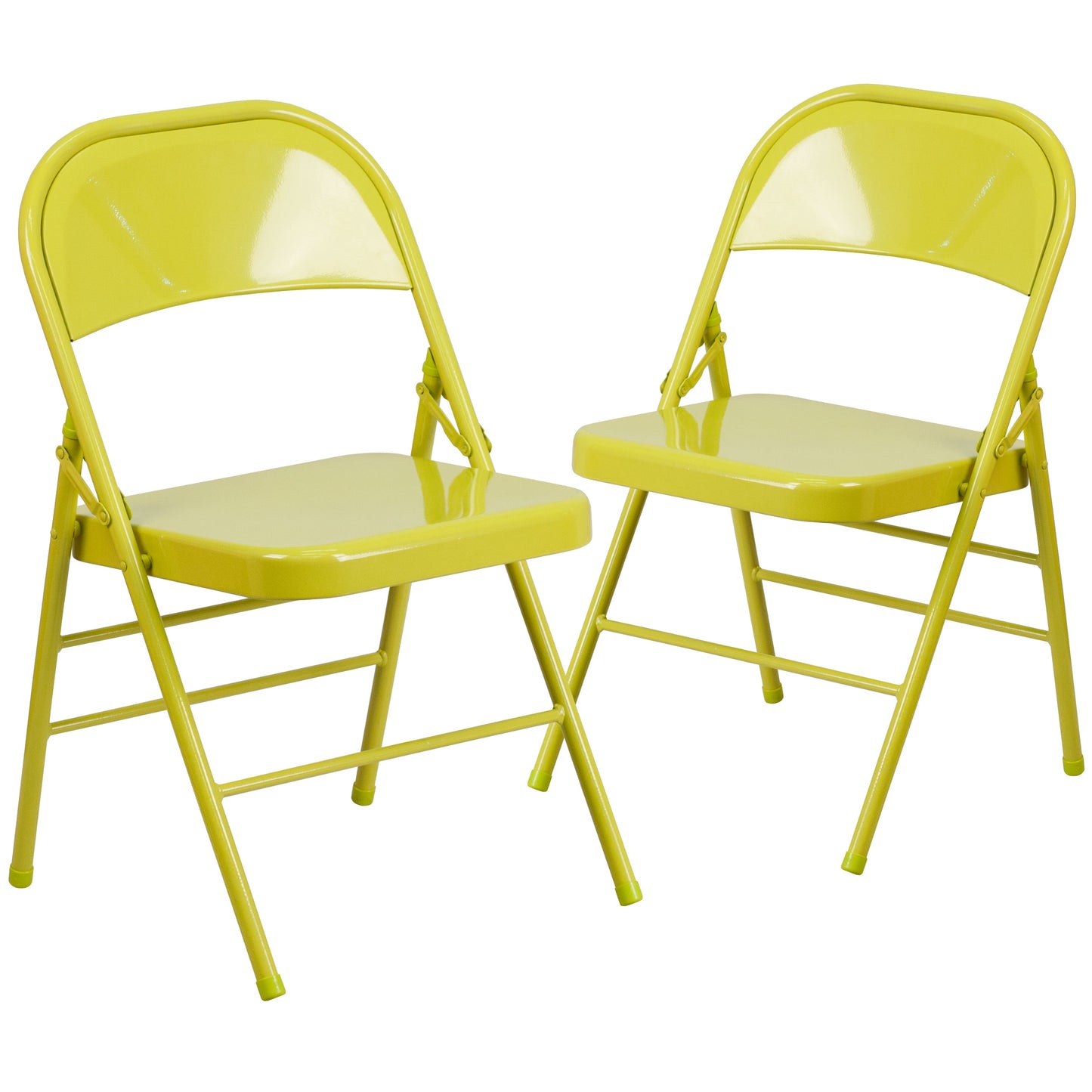 Twisted Citron Folding Chair 2-HF3-CITRON-GG