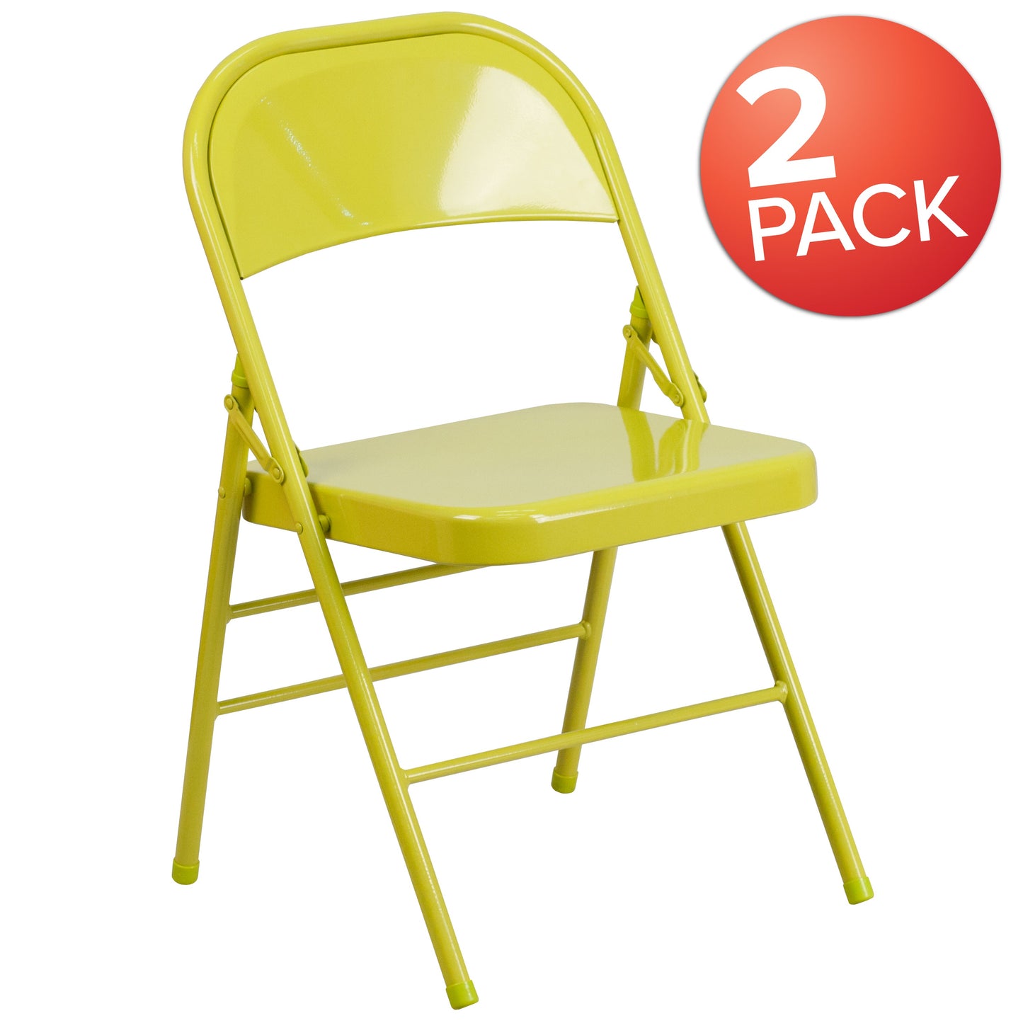 Twisted Citron Folding Chair 2-HF3-CITRON-GG