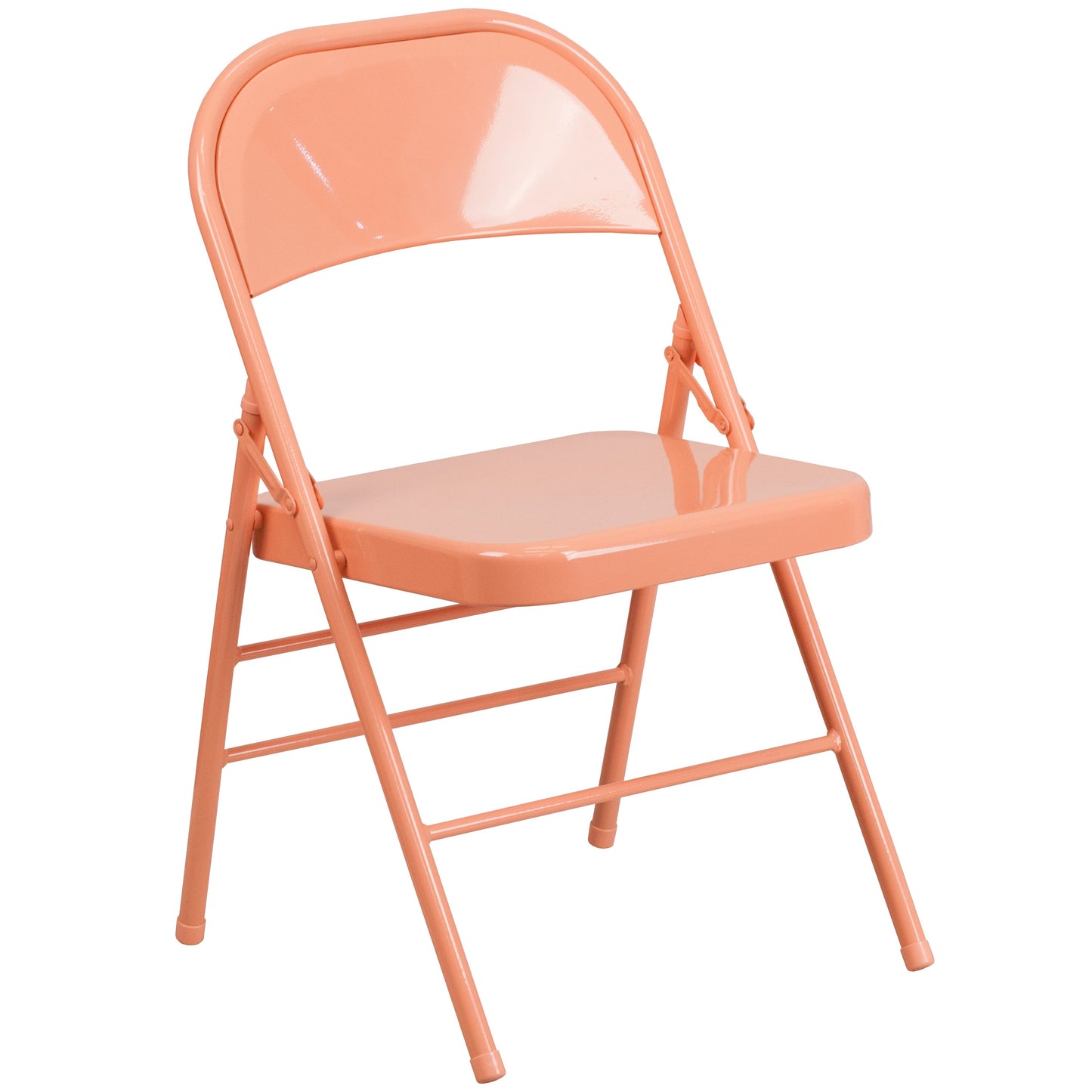 Sedona Coral Folding Chair 2-HF3-CORAL-GG