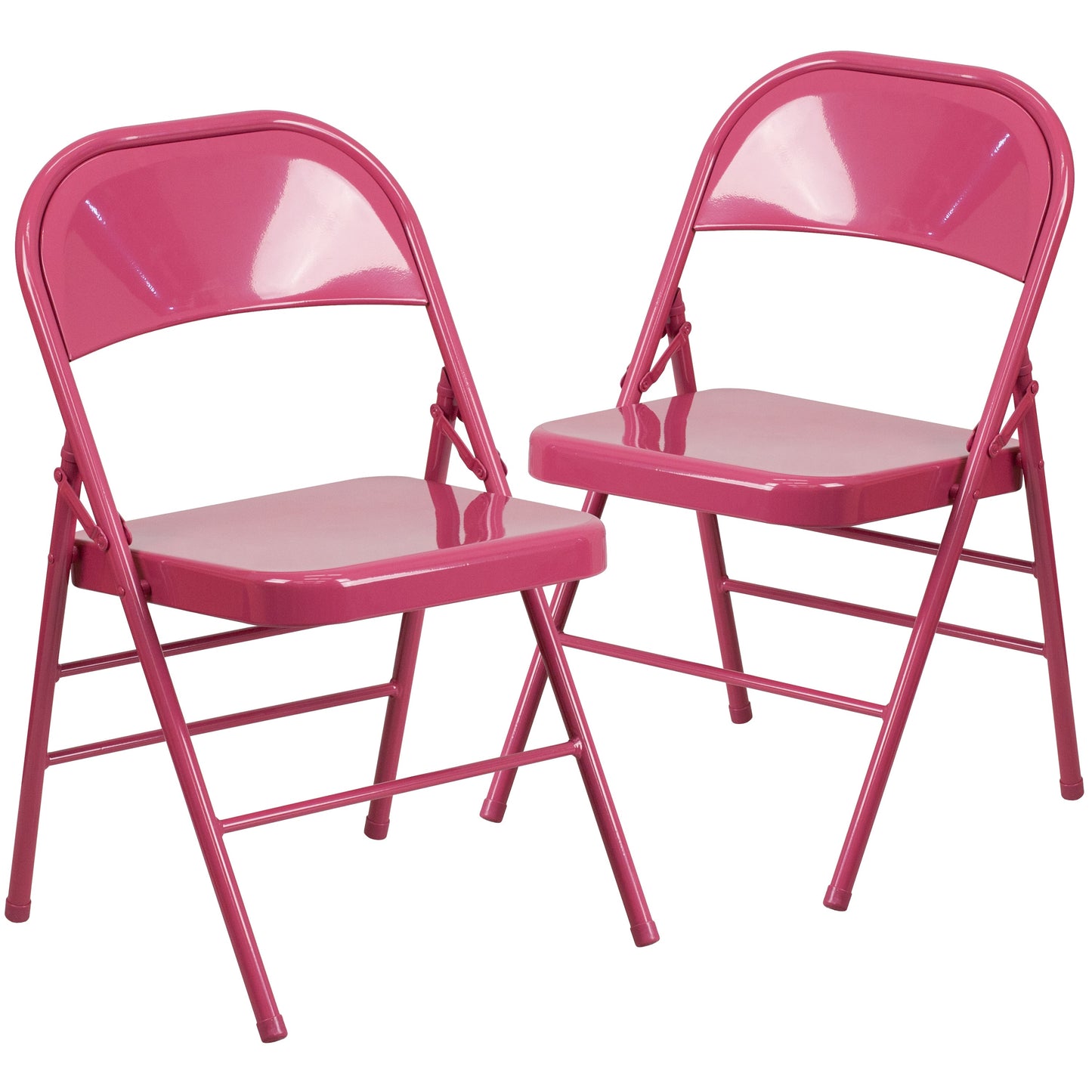 Fuchsia Folding Chair 2-HF3-FUCHSIA-GG