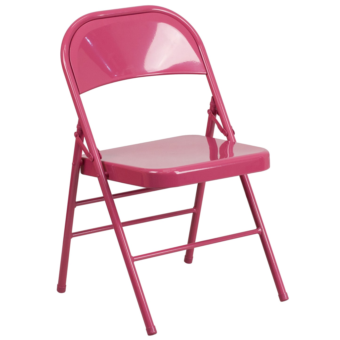 Fuchsia Folding Chair 2-HF3-FUCHSIA-GG