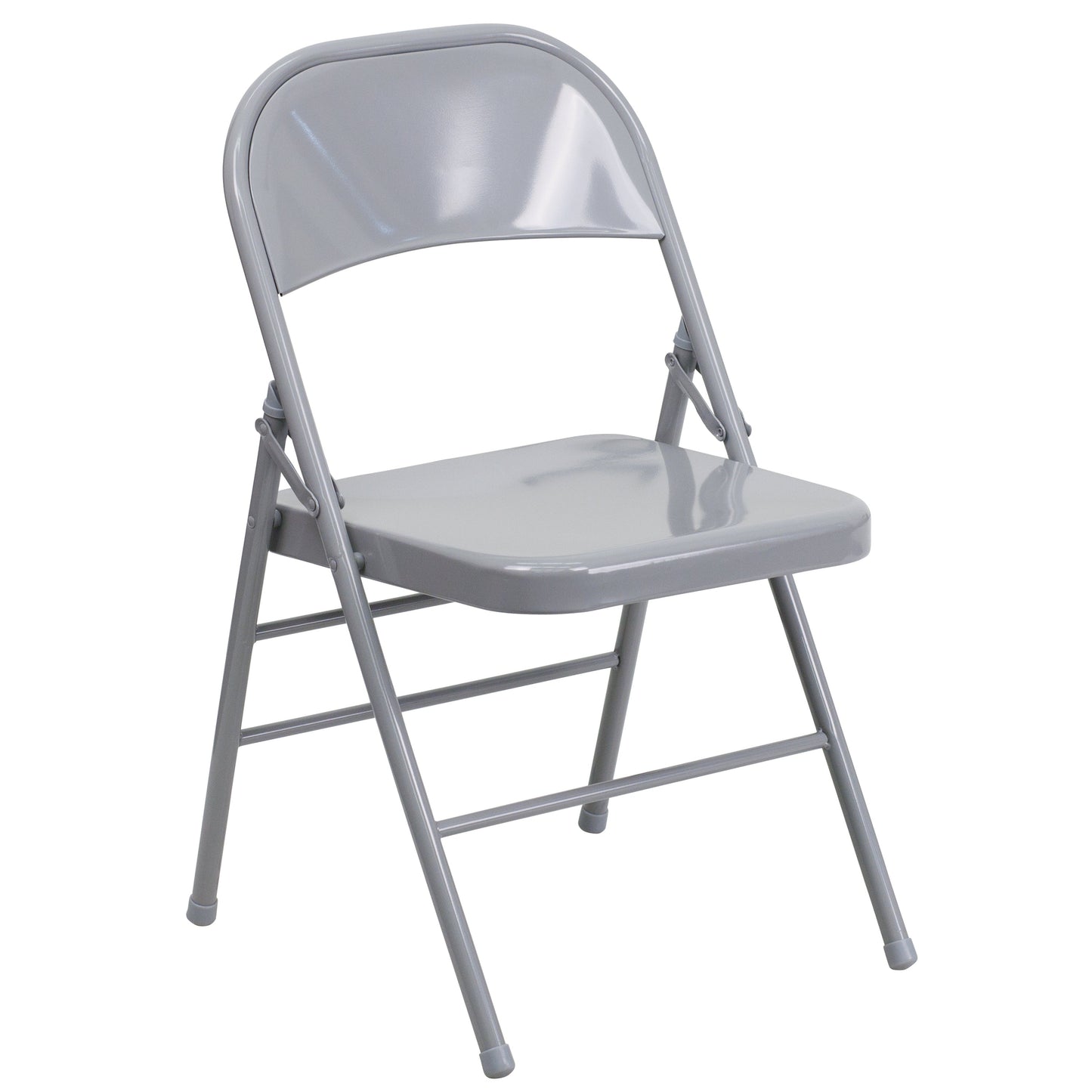 Gray Metal Folding Chair 2-HF3-MC-309AS-GY-GG