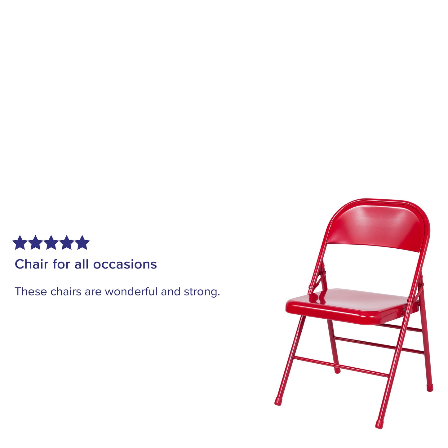 Red Metal Folding Chair 2-HF3-MC-309AS-RED-GG