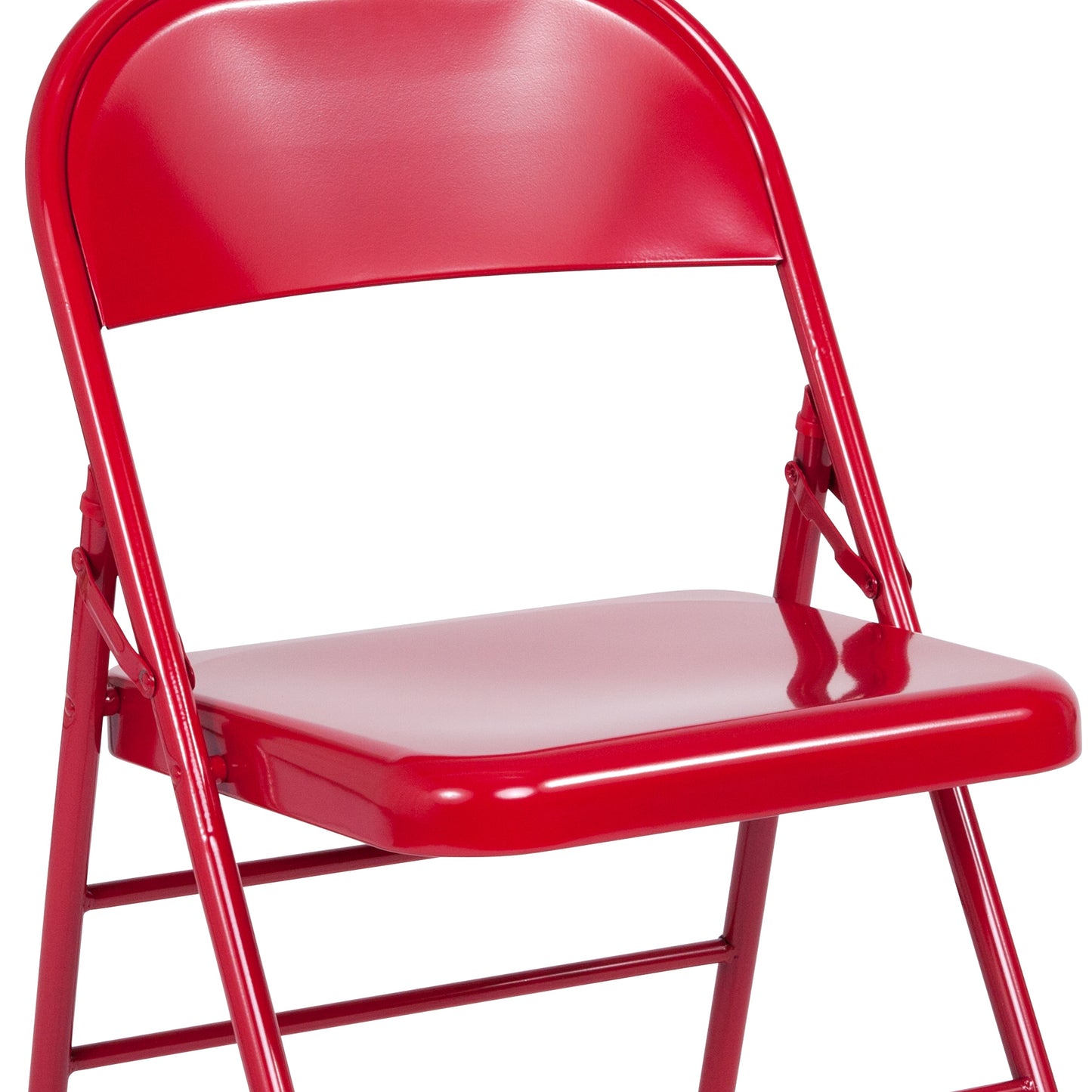 Red Metal Folding Chair 2-HF3-MC-309AS-RED-GG