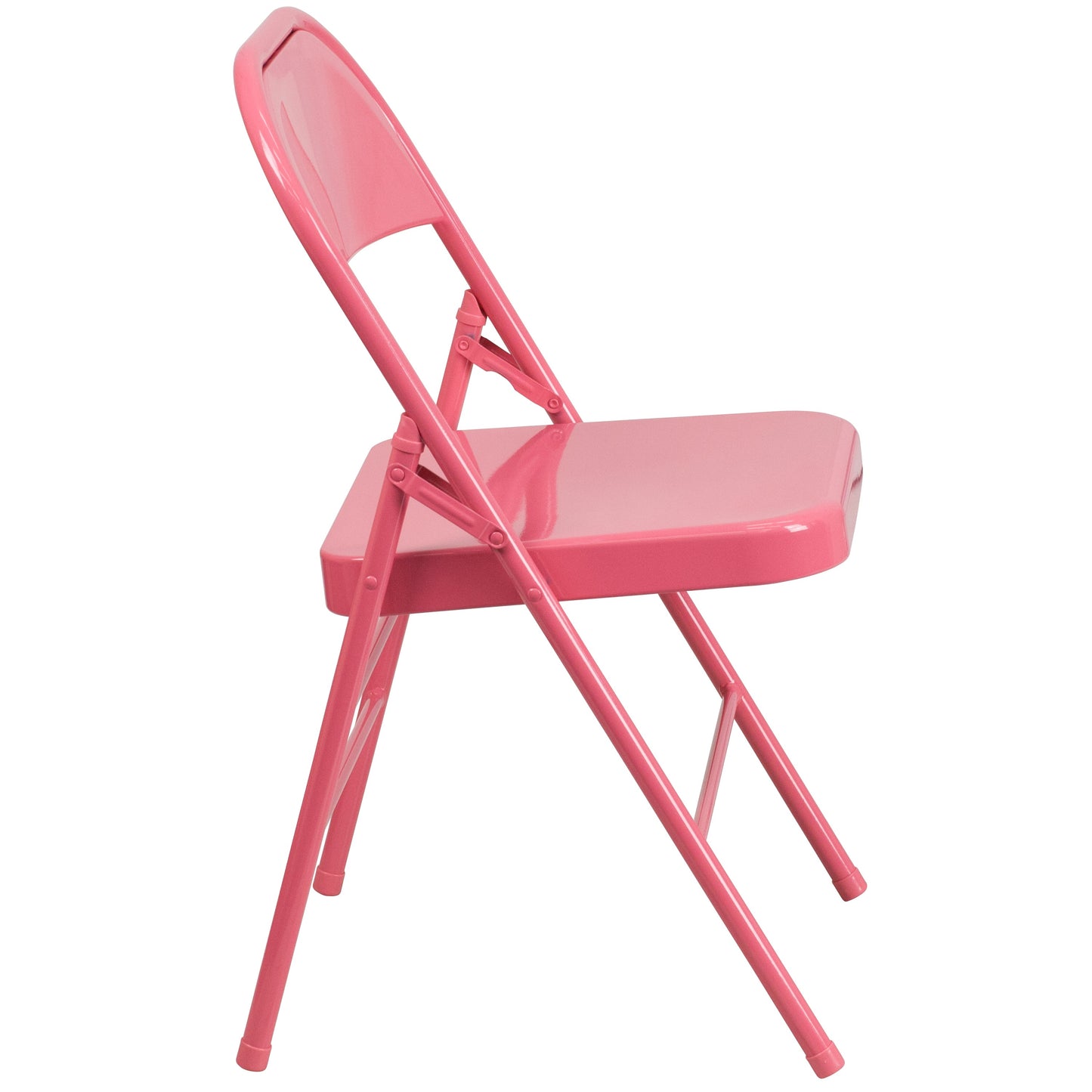 Bubblegum Pink Folding Chair 2-HF3-PINK-GG