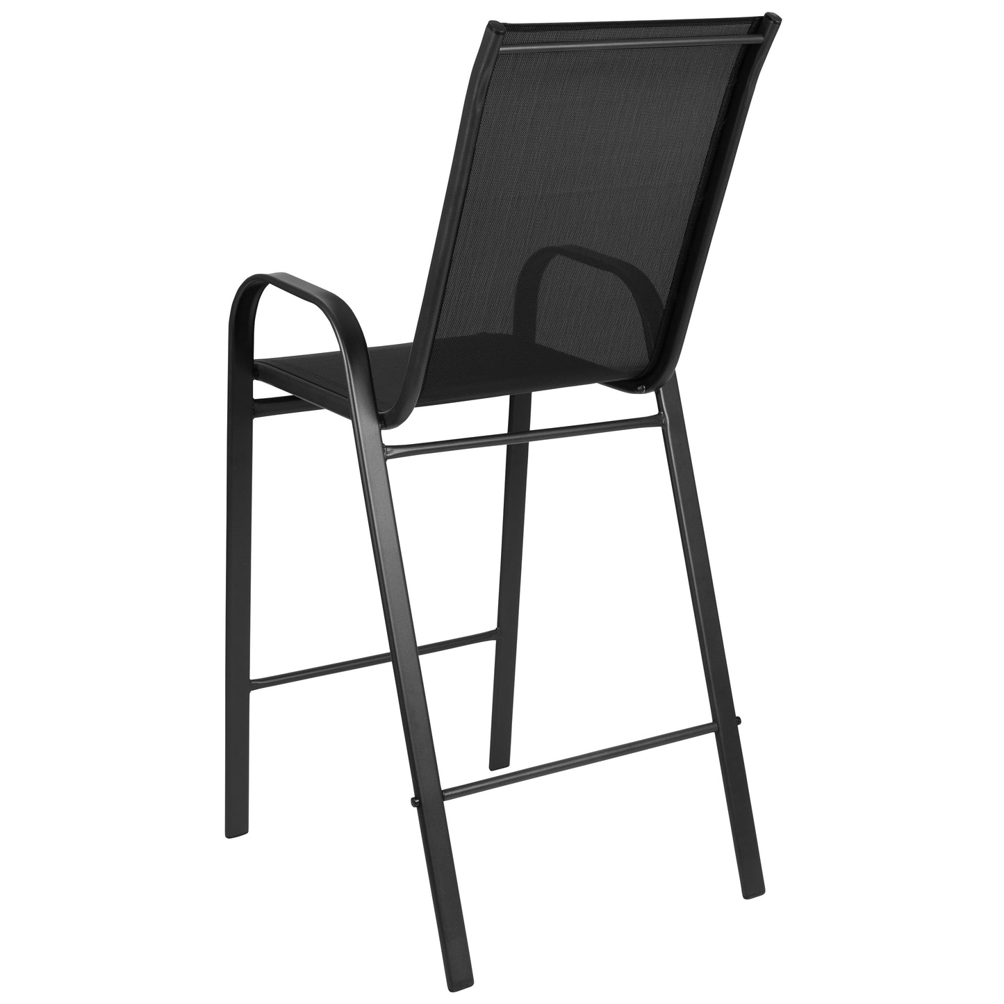 2 PackBlack Patio Stools 2-JJ-092H-GG