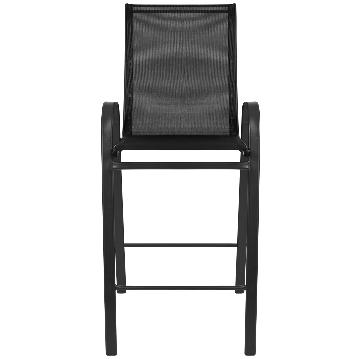 2 PackBlack Patio Stools 2-JJ-092H-GG