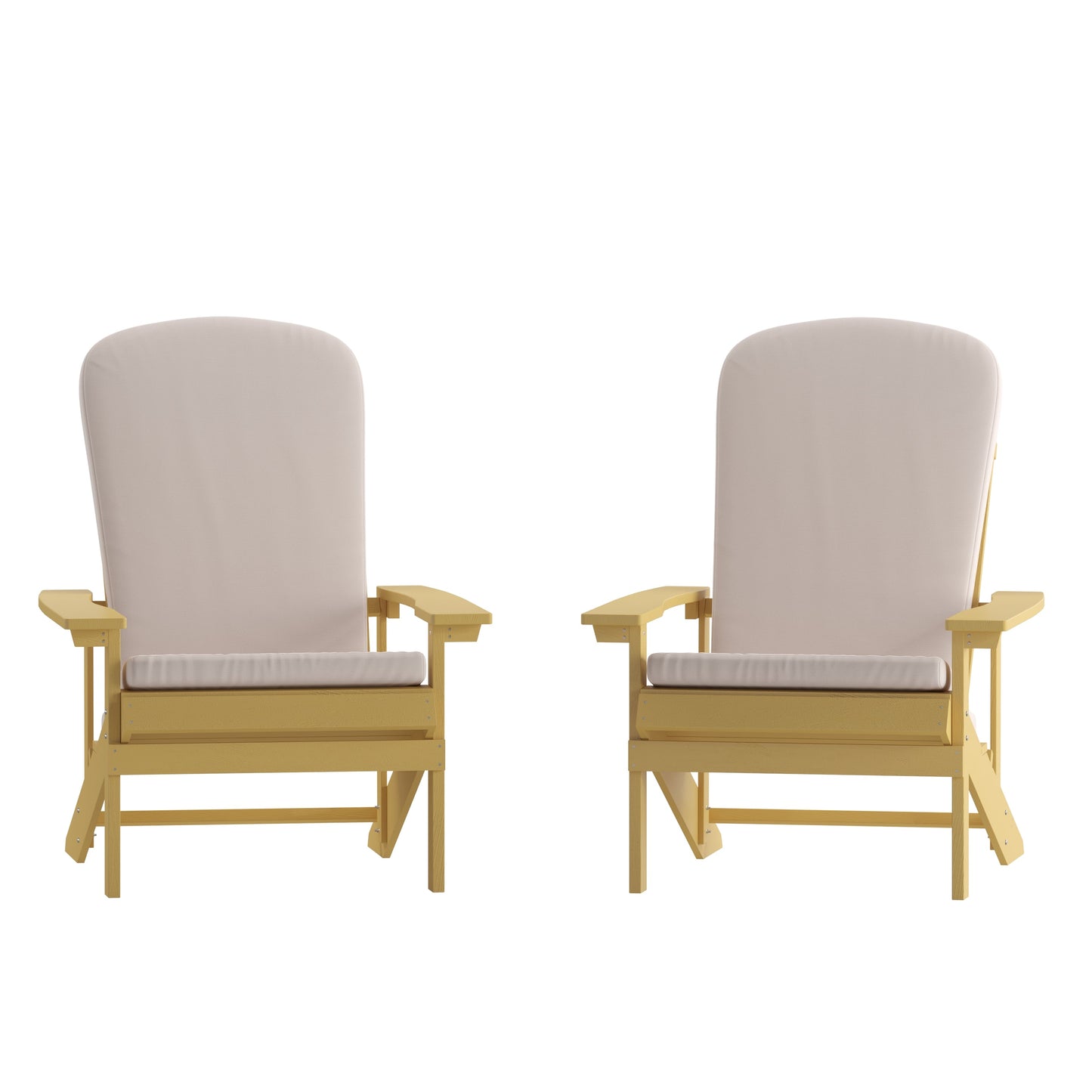 2PK YEL Chairs-Cream Cushions 2-JJ-C14501-CSNCR-YLW-GG