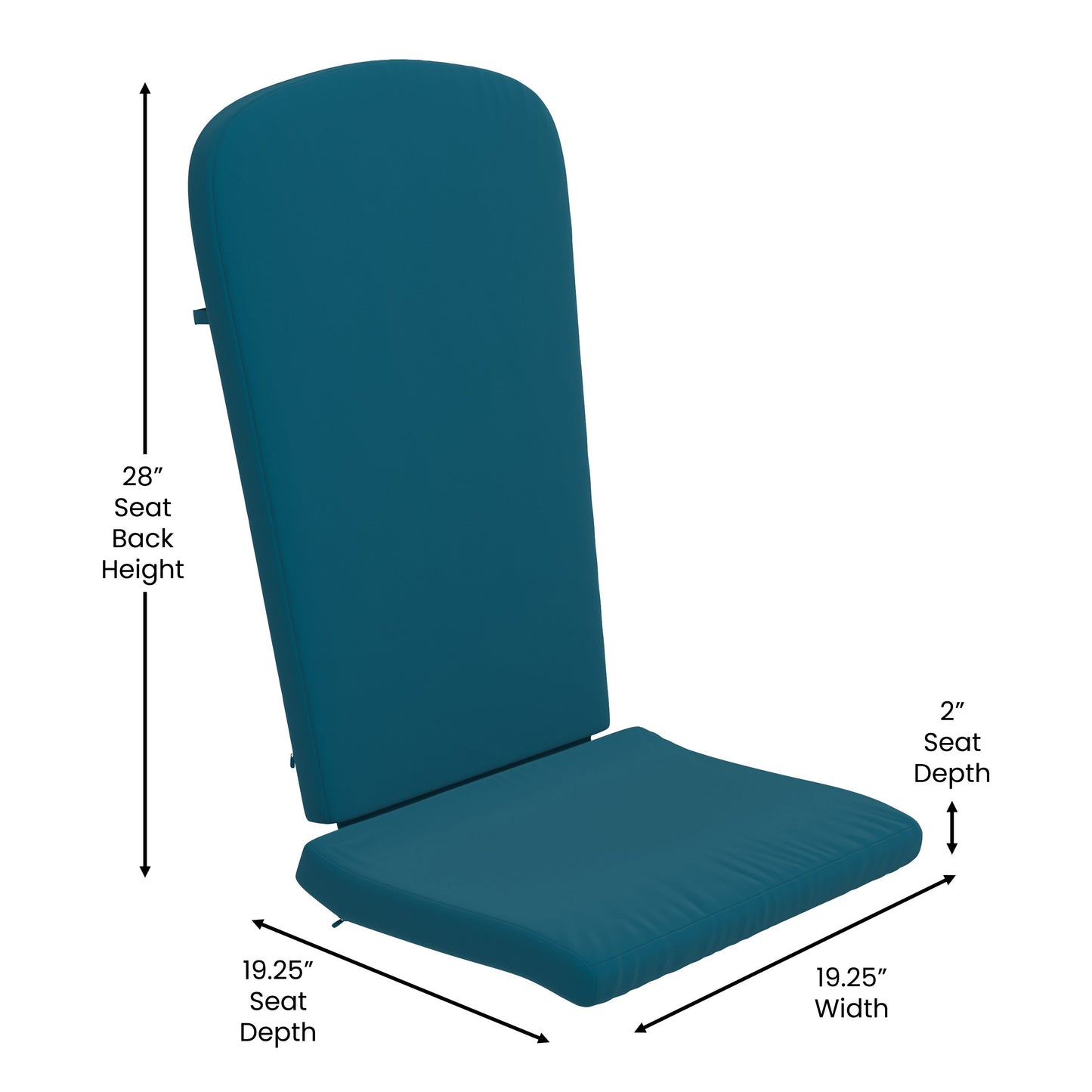 2PK White Chairs-Teal Cushions 2-JJ-C14501-CSNTL-WH-GG