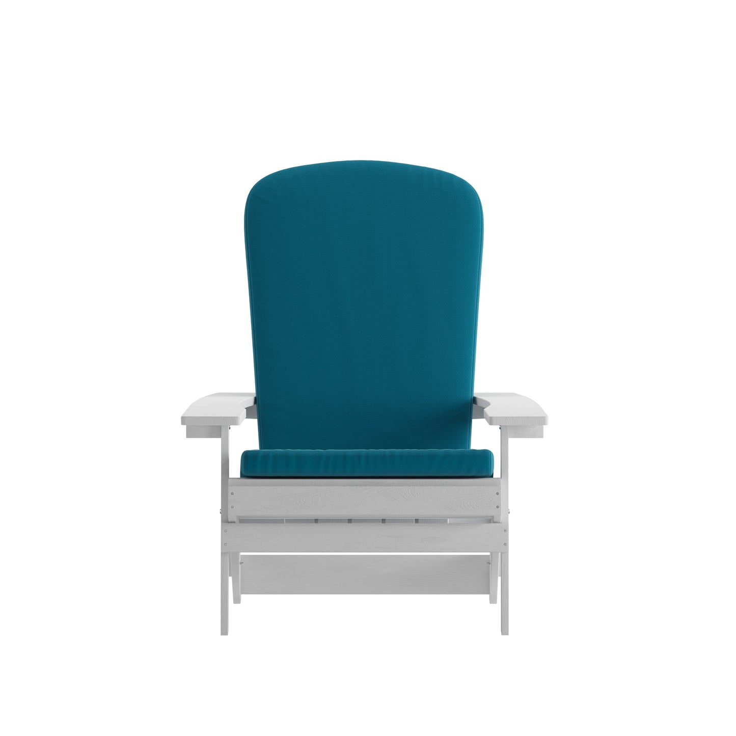 2PK White Chairs-Teal Cushions 2-JJ-C14505-CSNTL-WH-GG