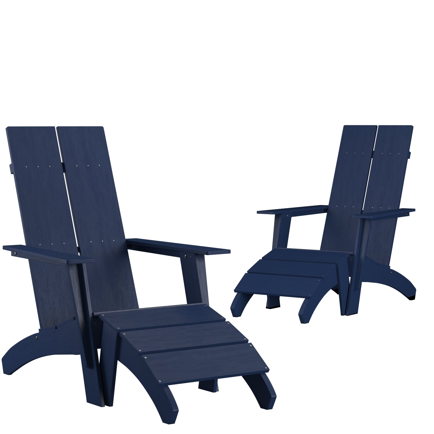 Navy Chair & Ottoman Set of 2 2-JJ-C14509-14309-NV-GG