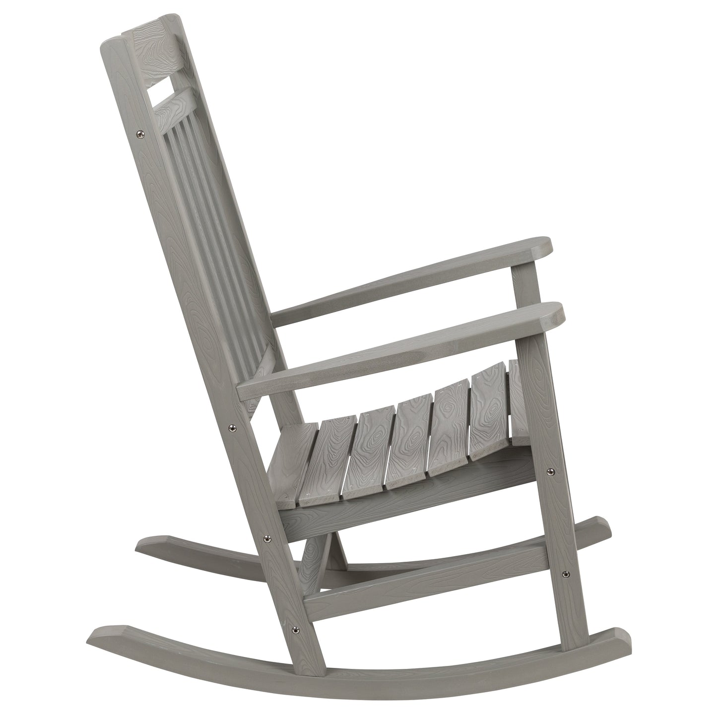 Gray Wood Rocking Chair 2-JJ-C14703-GY-GG