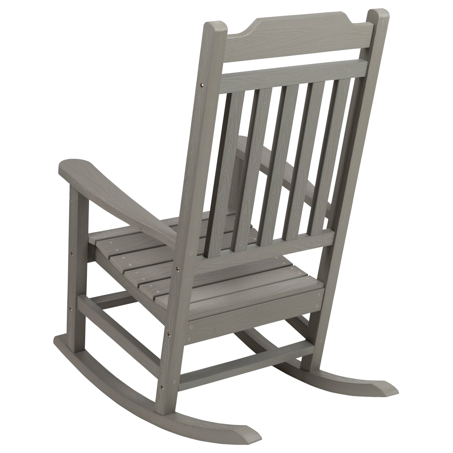 Gray Wood Rocking Chair 2-JJ-C14703-GY-GG